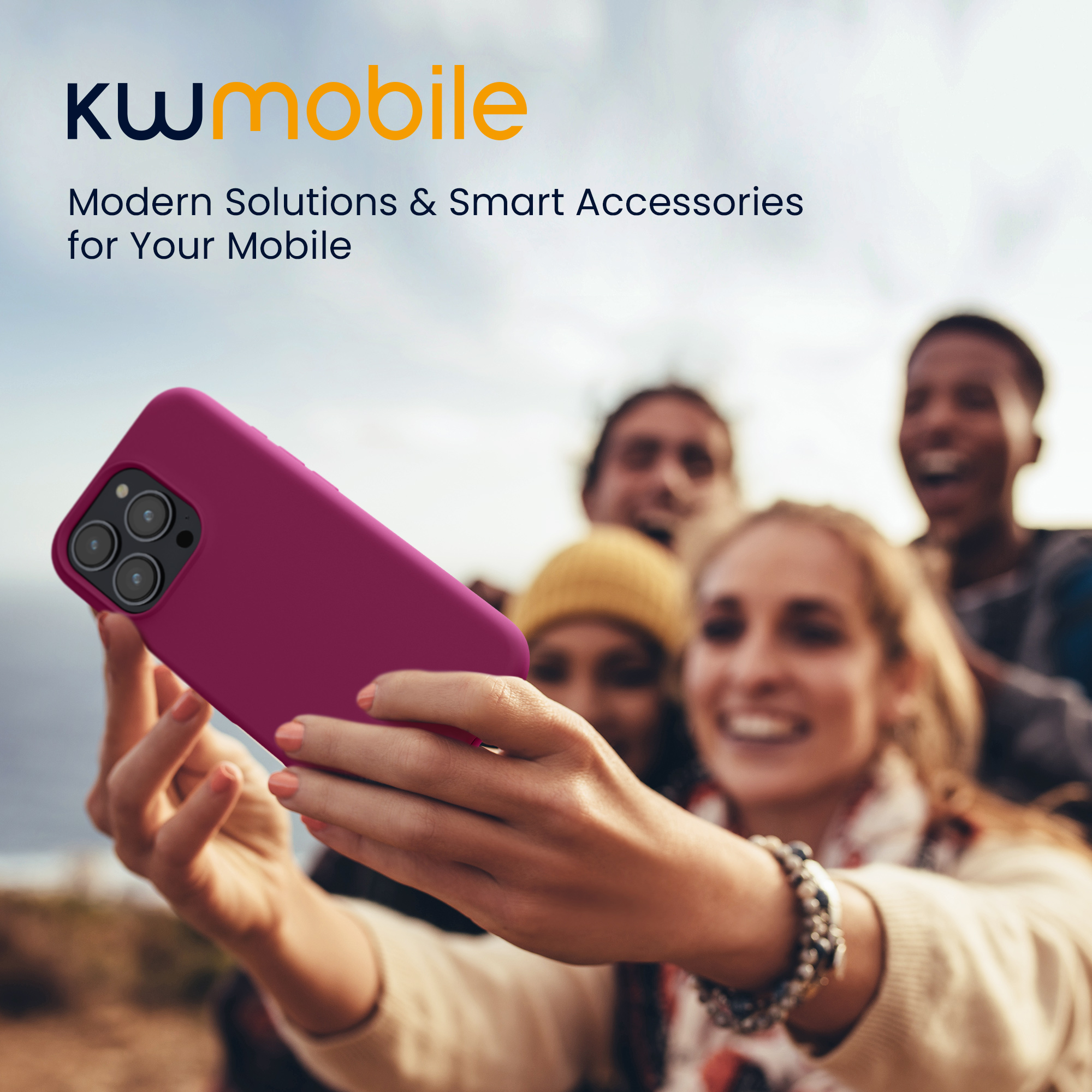 Silikonový kryt na mobil Apple iPhone 16 Pro kwmobile - červená