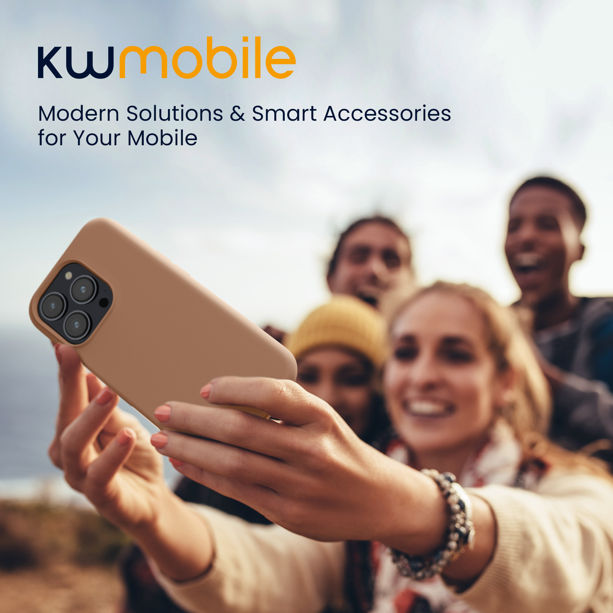 Silikonový kryt na mobil Apple iPhone 16 Pro kwmobile - Cappuccino