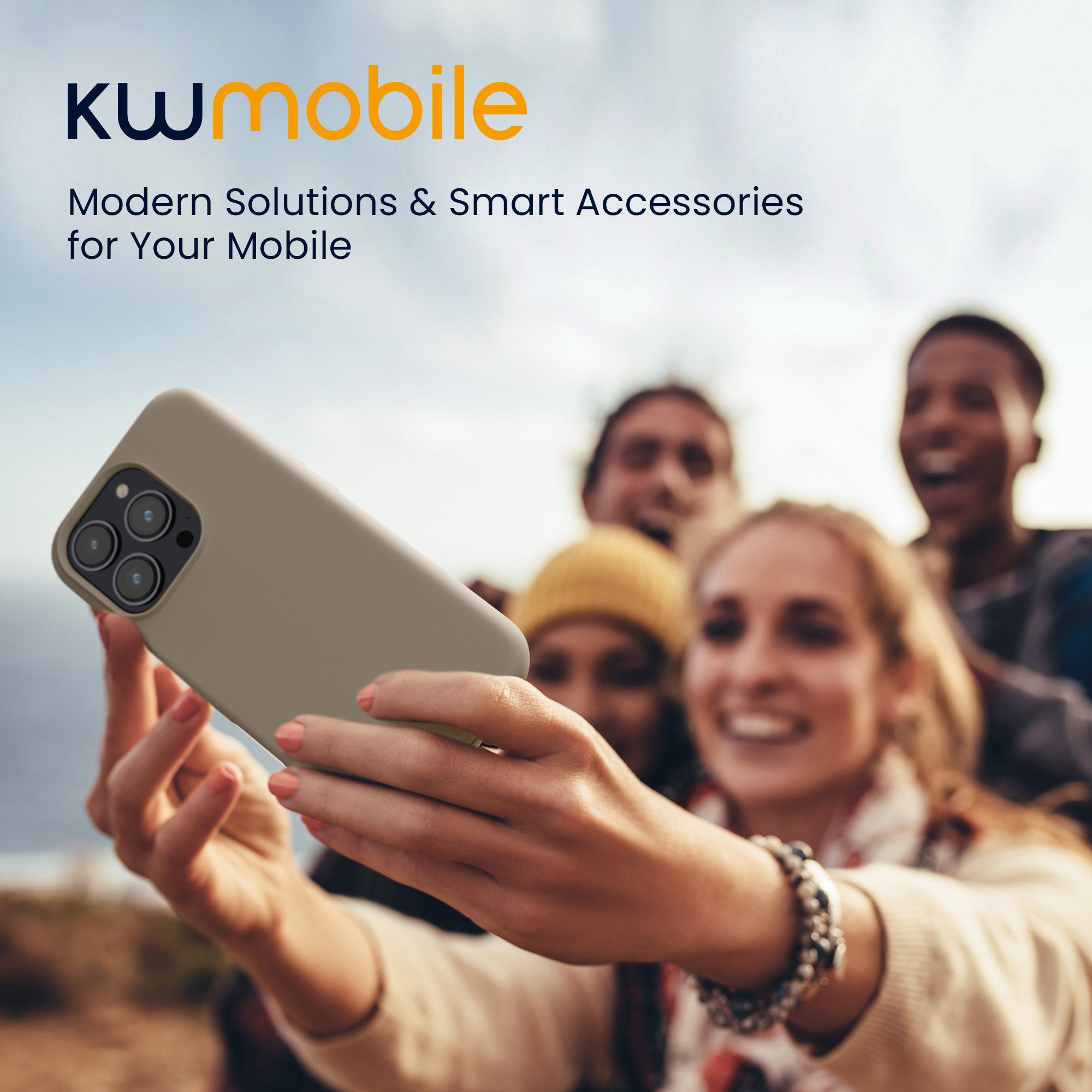 Silikonový kryt na mobil Apple iPhone 16 Pro Max kwmobile - taupe