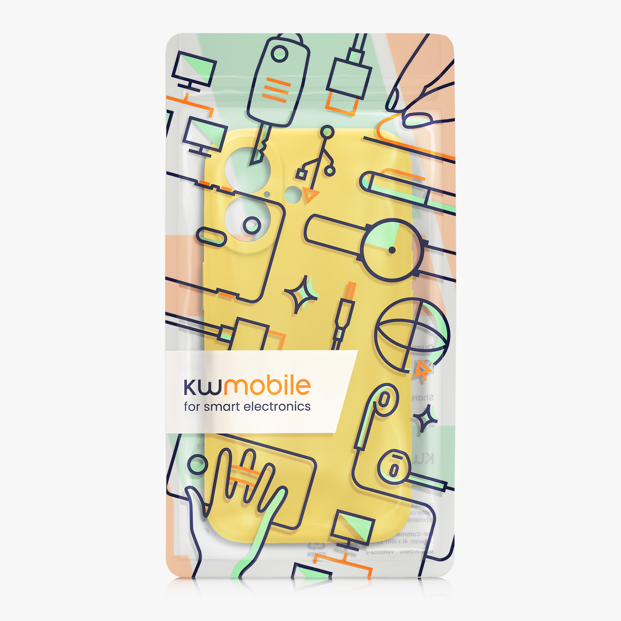 Silikonový kryt kwmobile pro iPhone 16 - zářivě žlutá