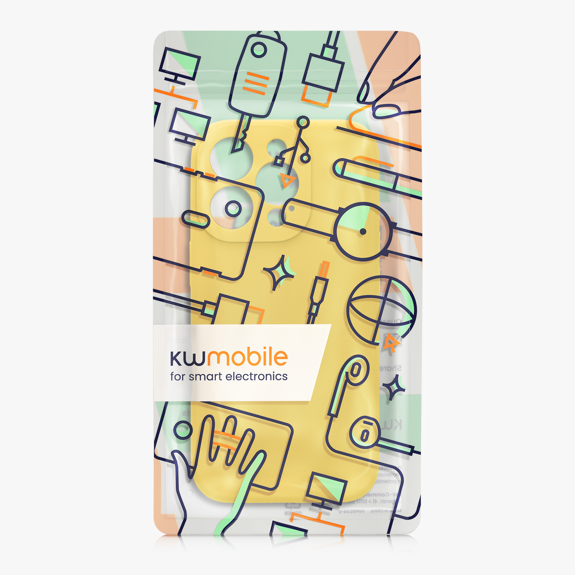 Silikonový kryt na mobil Apple iPhone 16 Pro kwmobile - žlutá