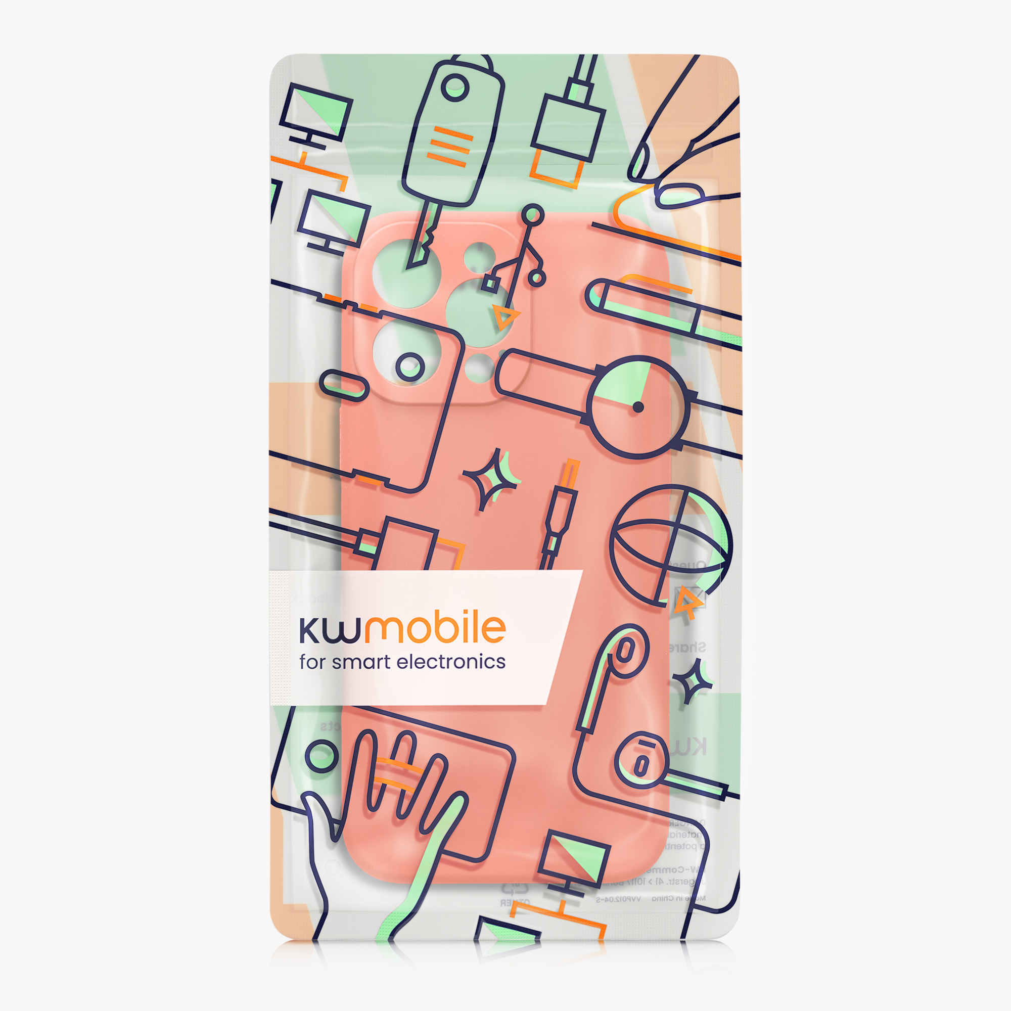 Silikonový kryt na mobil Apple iPhone 16 Pro Max kwmobile - korálová