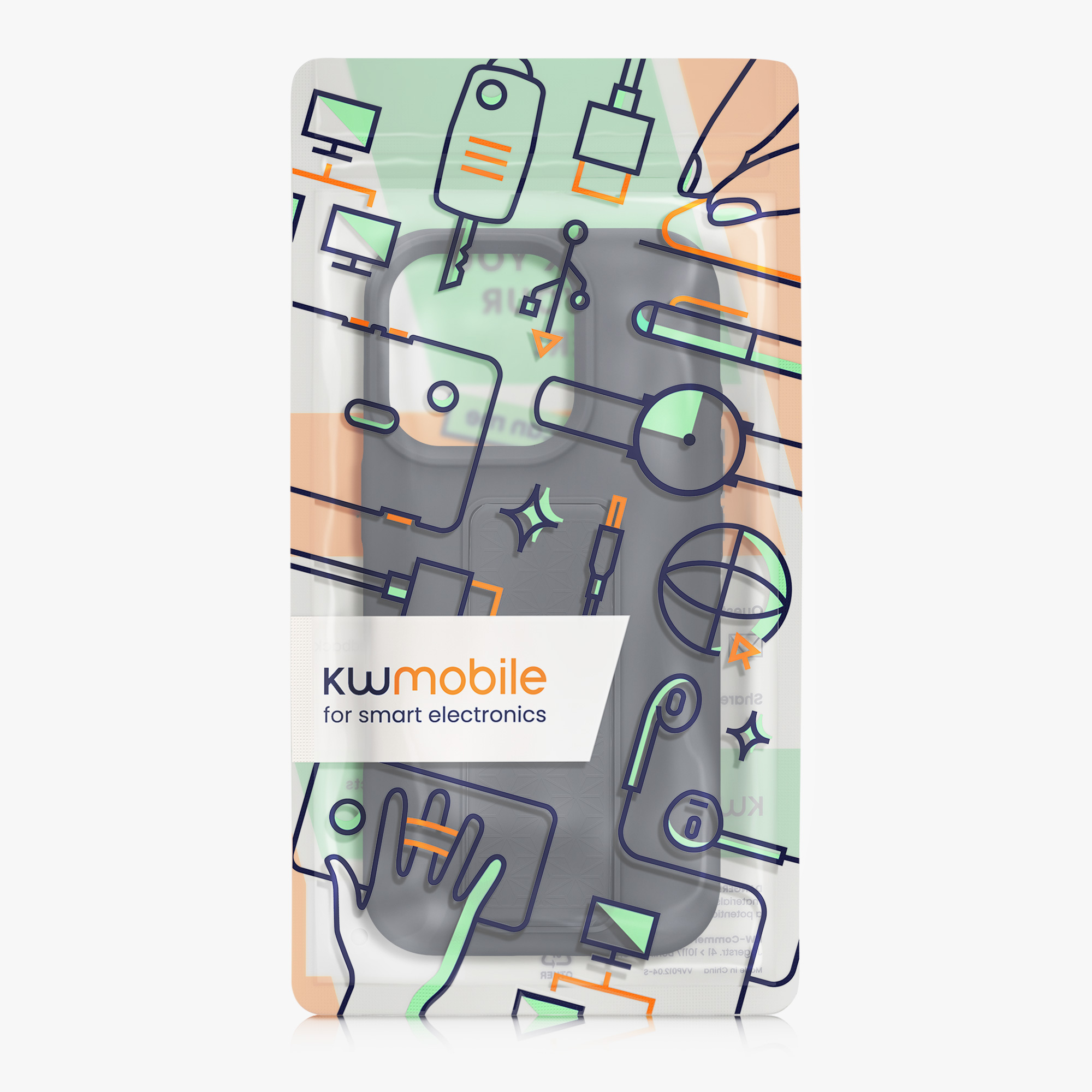 Kryt na mobil s poutkem a stojánkem Apple iPhone 16 Pro kwmobile - modrá