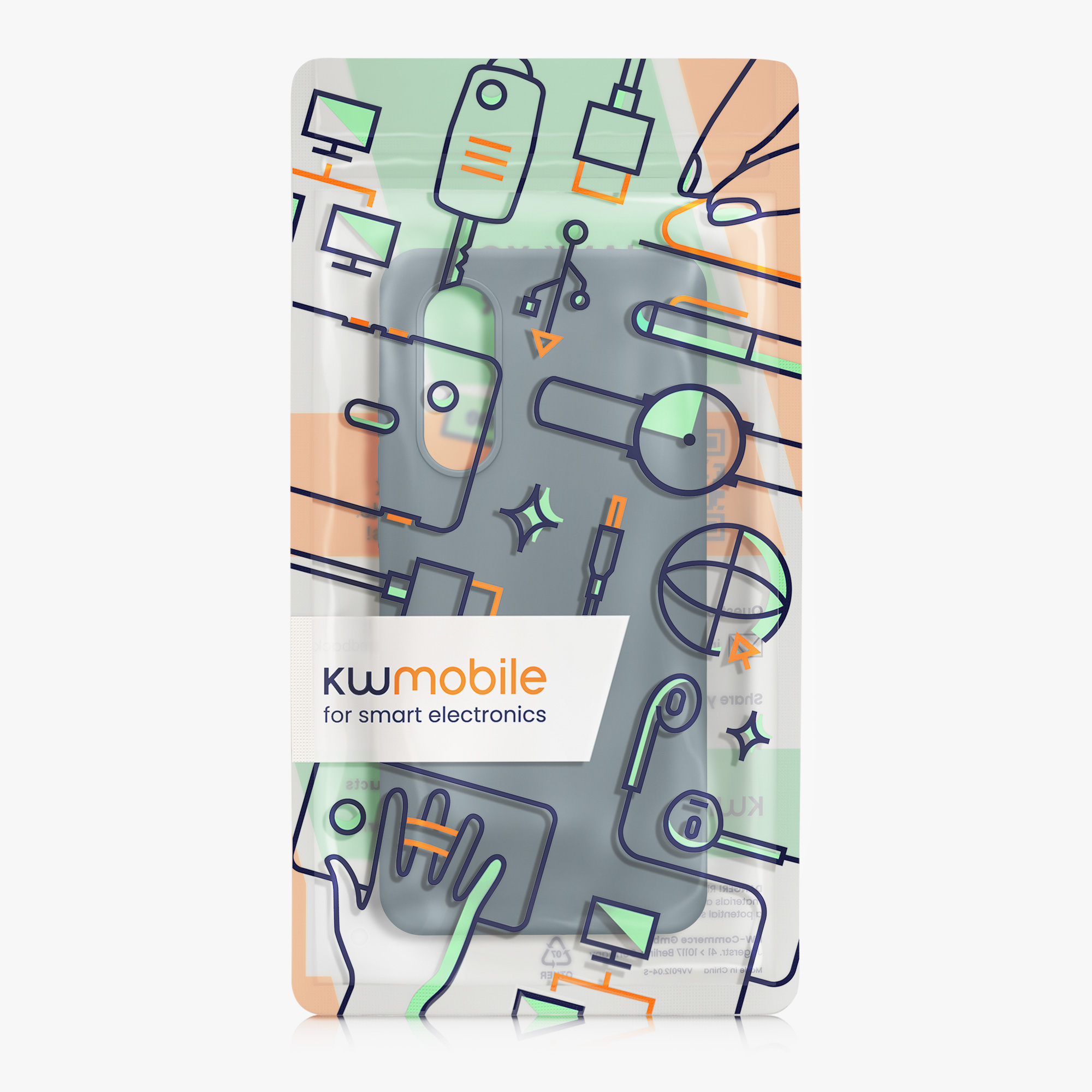 Kryt kwmobile pro OnePlus Nord CE 4 Lite 5G, tmavě šedá