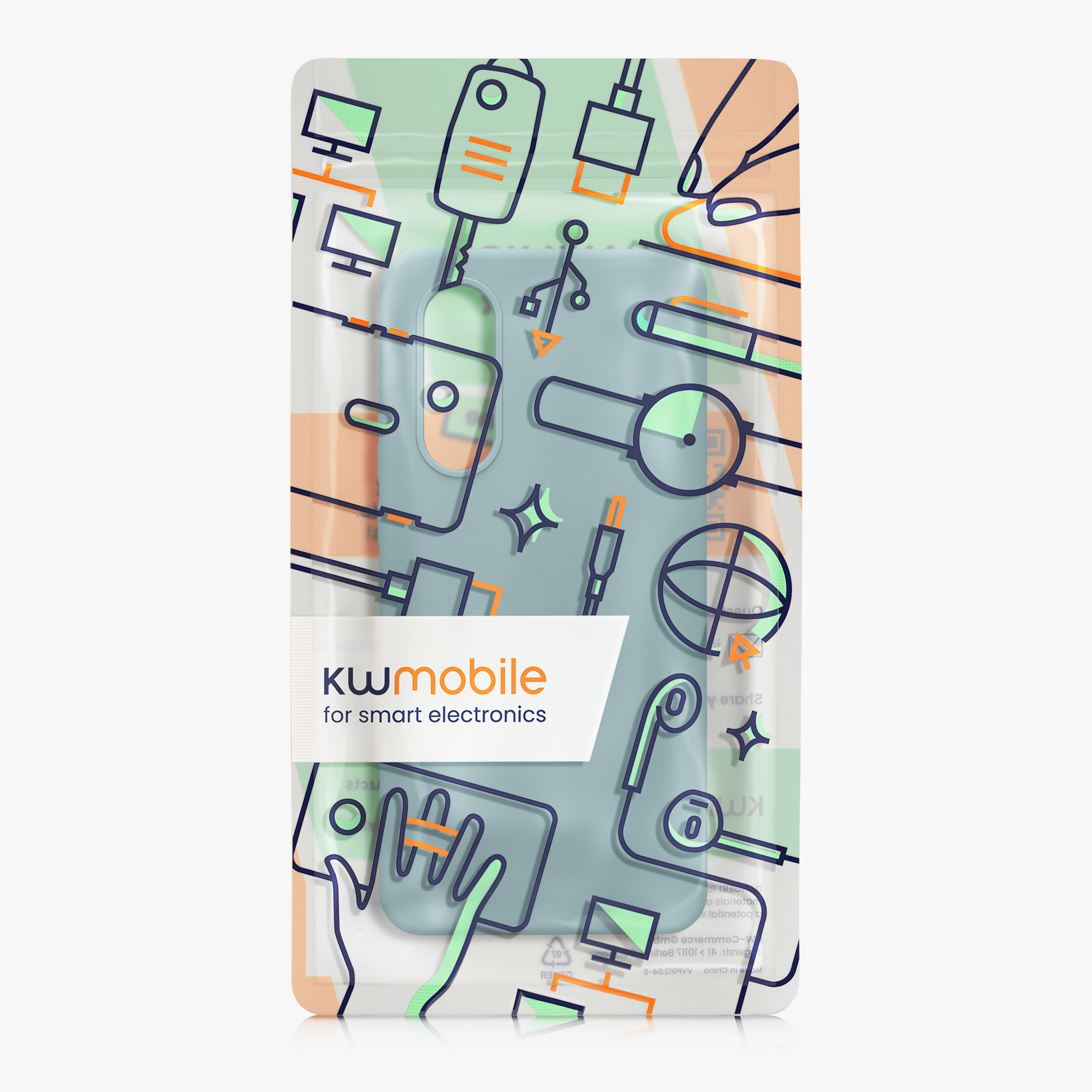 Kryt kwmobile pro OnePlus Nord CE 4 Lite 5G, tmavě modrá