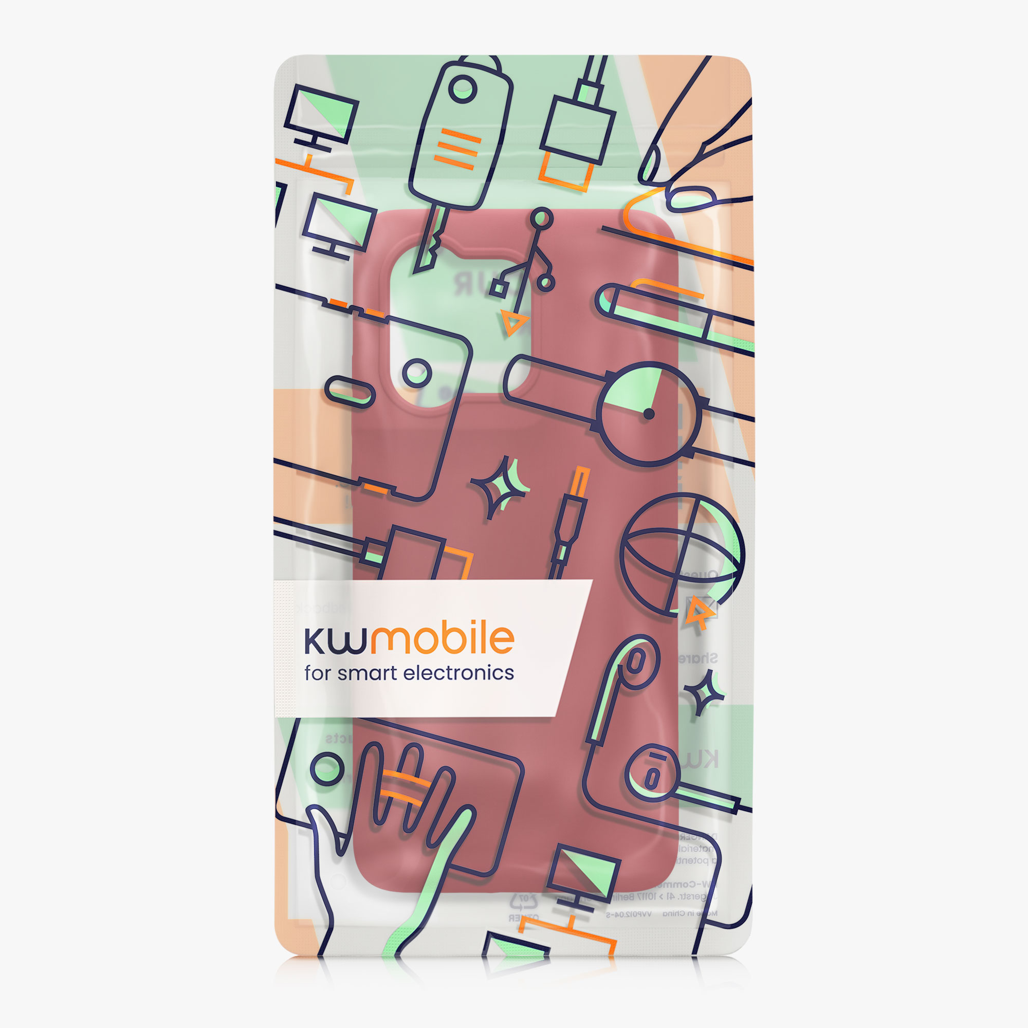 Kryt na mobil Motorola Edge 60 Neo / Edge 50 Neo / ThinkPhone 25 kwmobile TPU červená rebarbora
