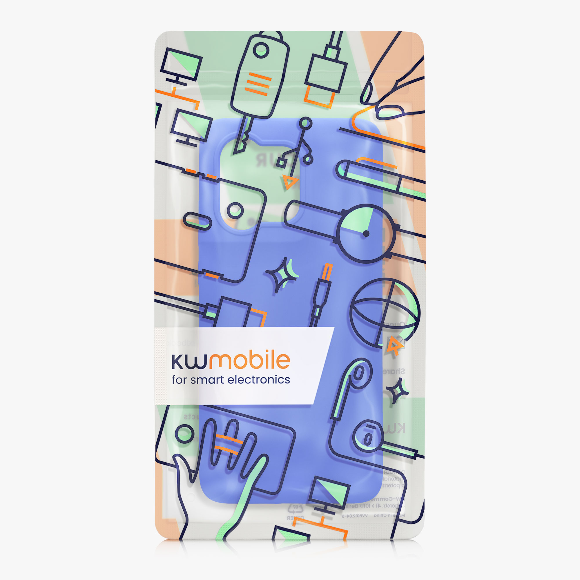 Kryt na mobil Motorola Edge 60 Neo / Edge 50 Neo / ThinkPhone 25 kwmobile TPU baltická modrá