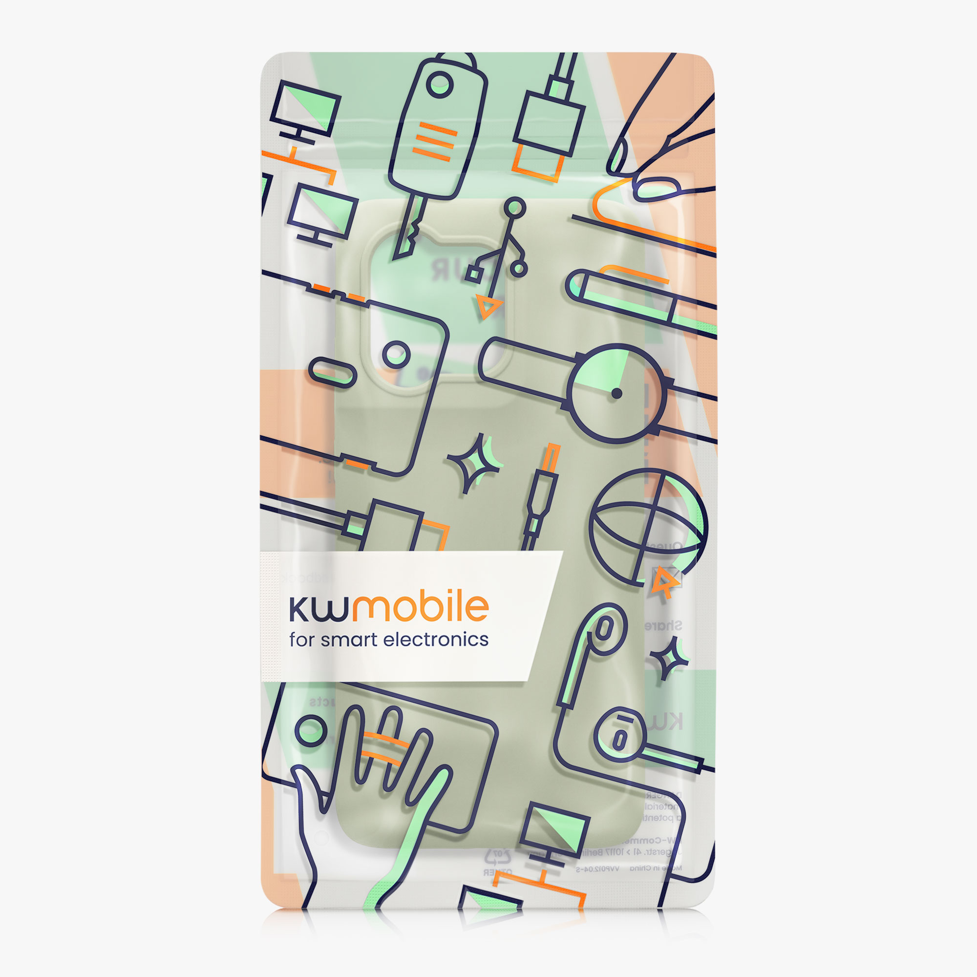 Kryt na mobil Motorola Edge 60 Neo / Edge 50 Neo / ThinkPhone 25 kwmobile TPU šedo-zelená