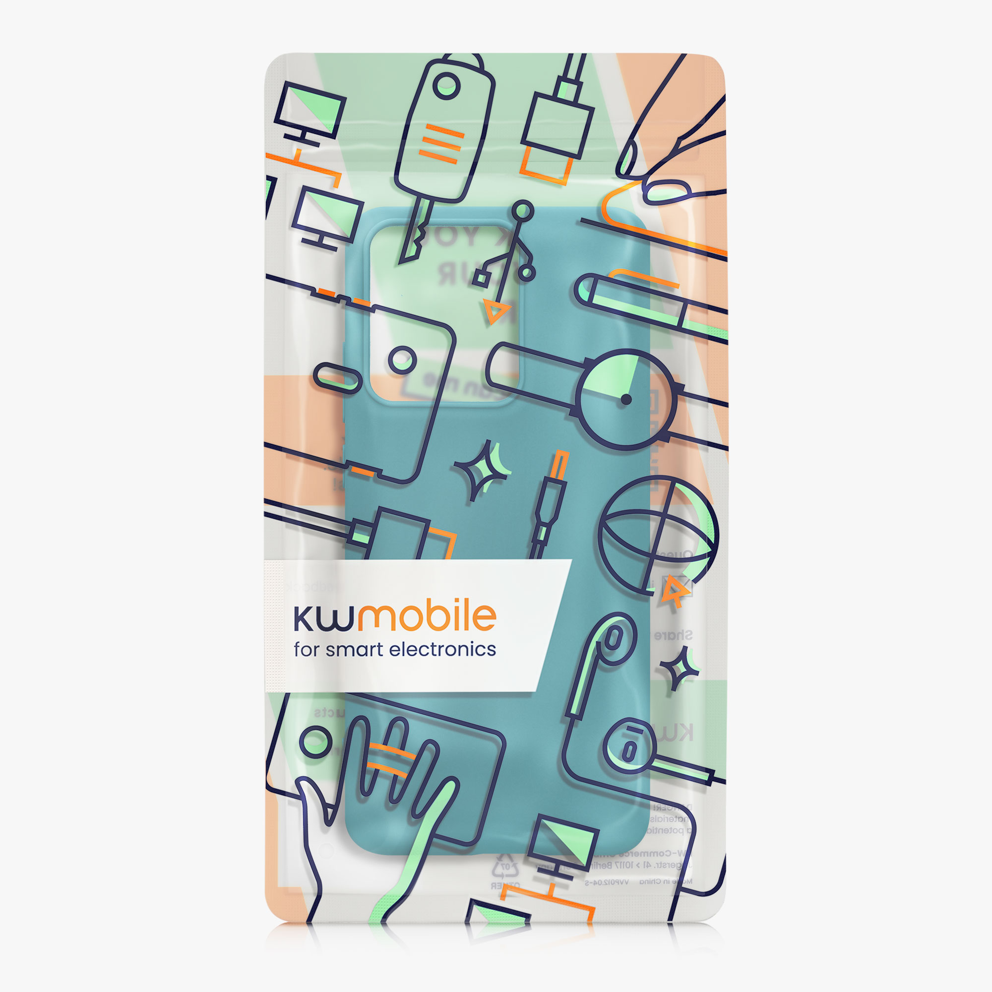 Kryt na mobil Motorola Edge 60 Neo / Edge 50 Neo / ThinkPhone 25 kwmobile TPU petrolejová