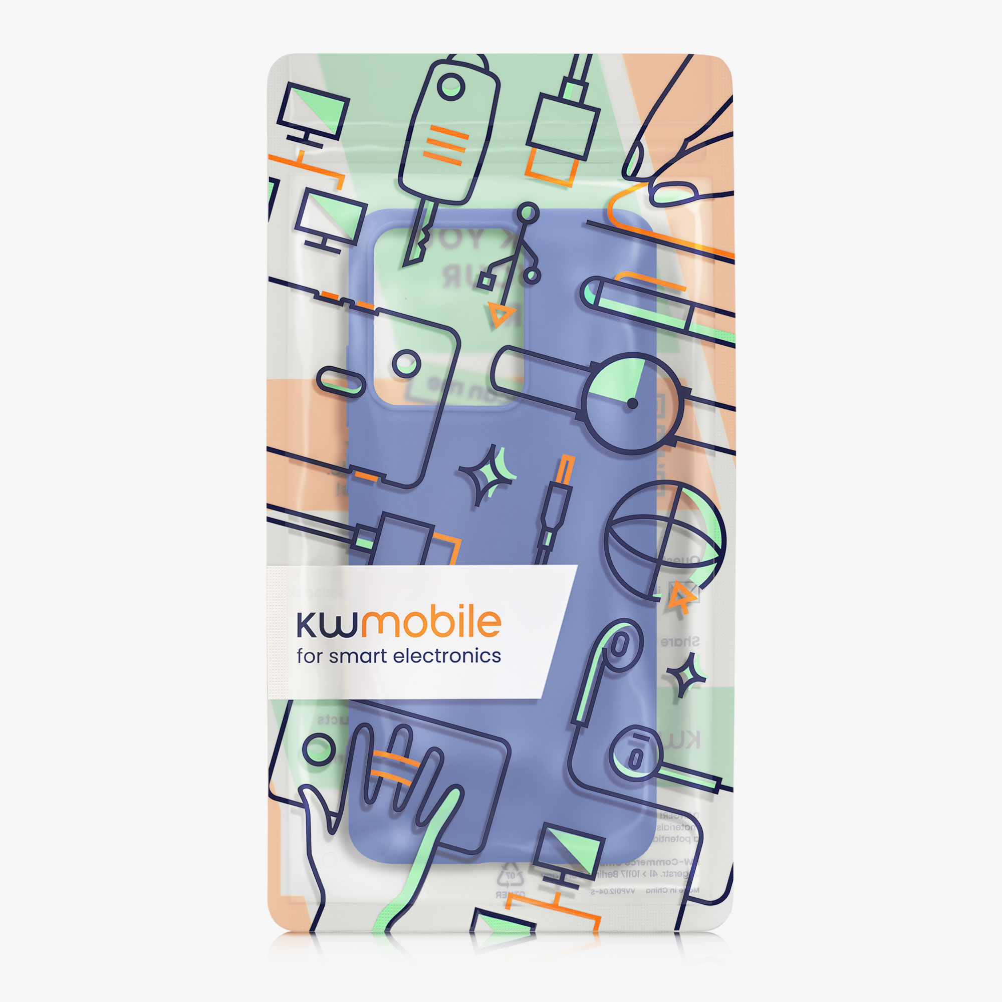 Kryt na mobil Motorola Edge 60 Neo / Edge 50 Neo / ThinkPhone 25 kwmobile TPU baltická modrá