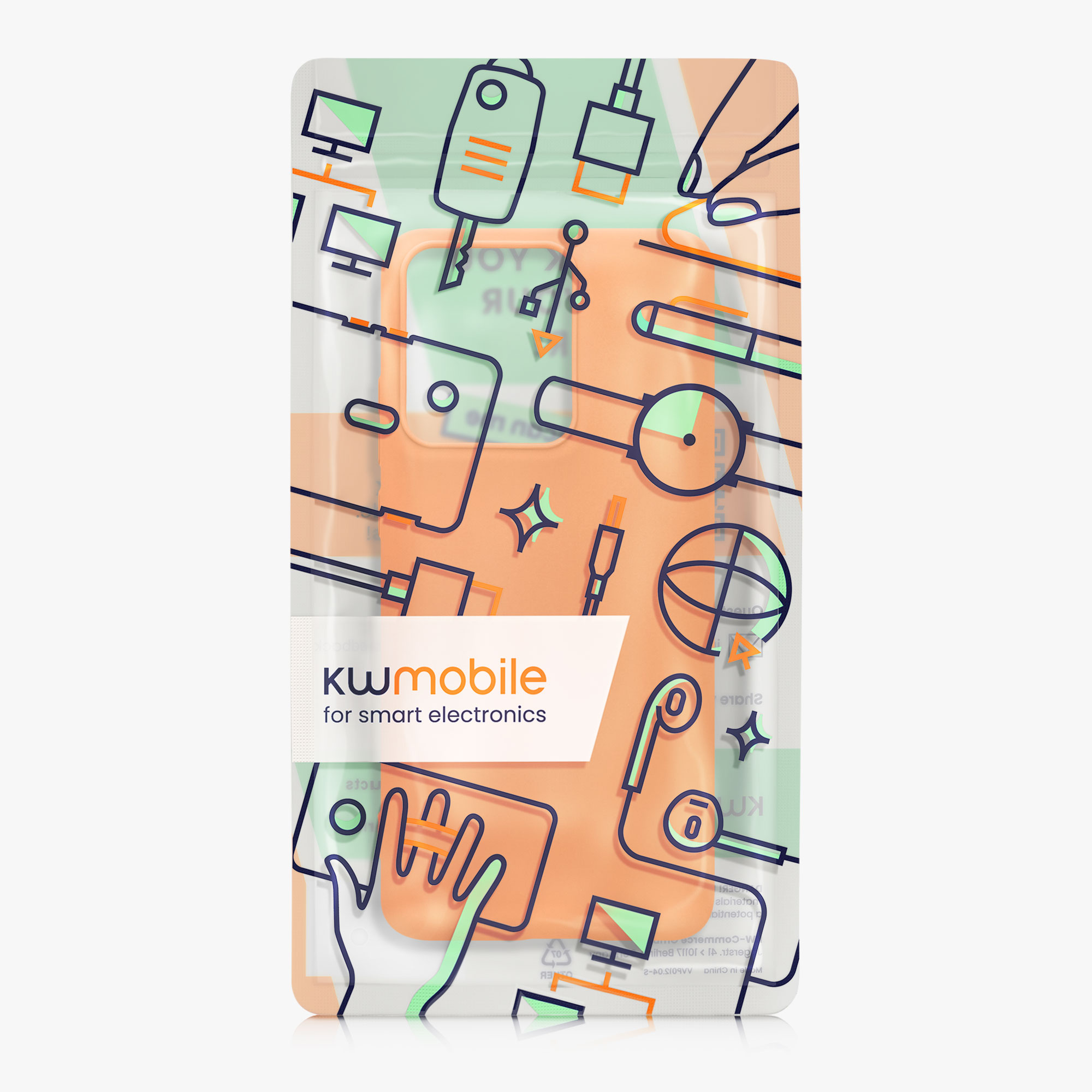 Kryt na mobil Motorola Edge 60 Neo / Edge 50 Neo / ThinkPhone 25 kwmobile TPU ovocná oranžová