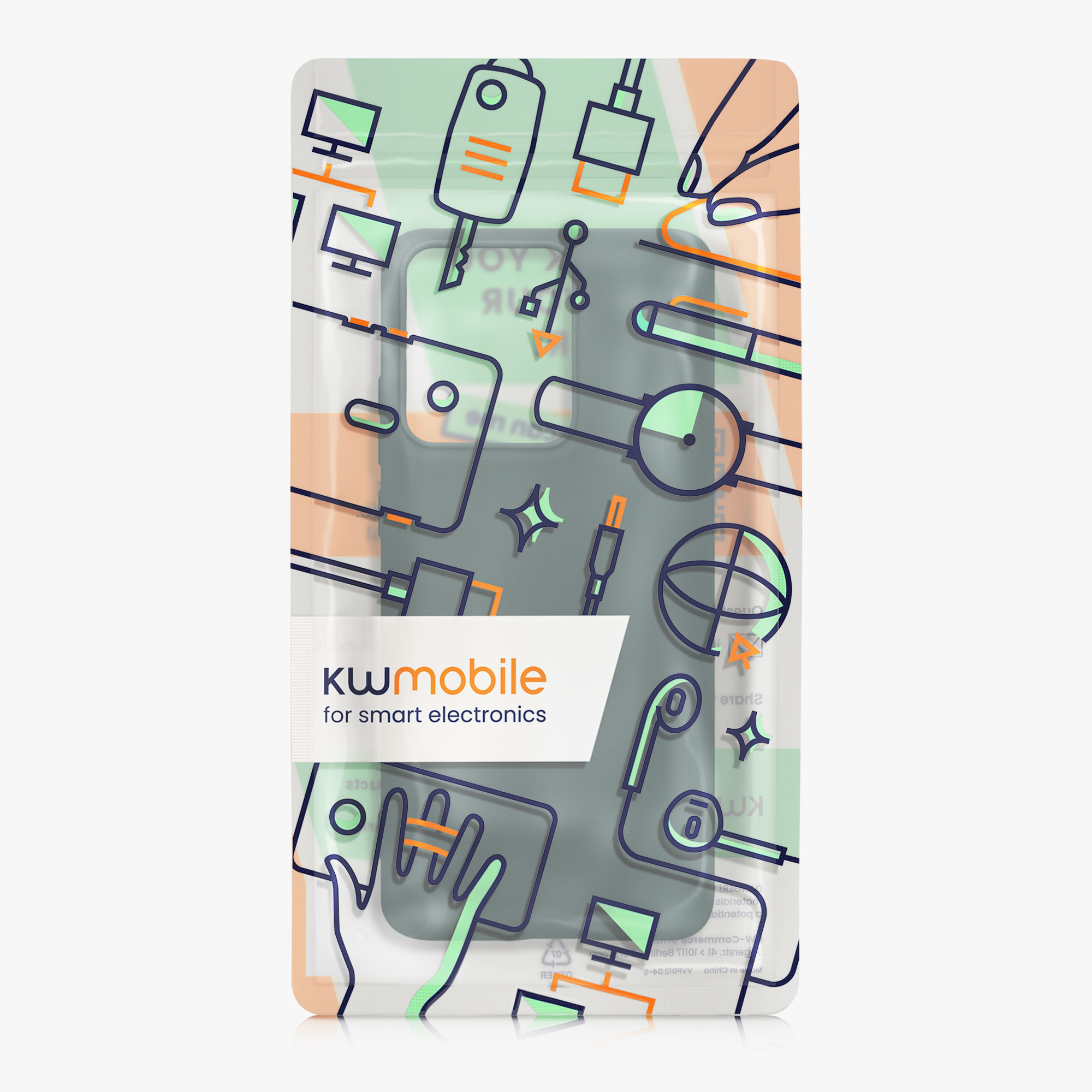 Kryt na mobil Motorola Edge 60 Neo / Edge 50 Neo / ThinkPhone 25 kwmobile TPU modro-zelená