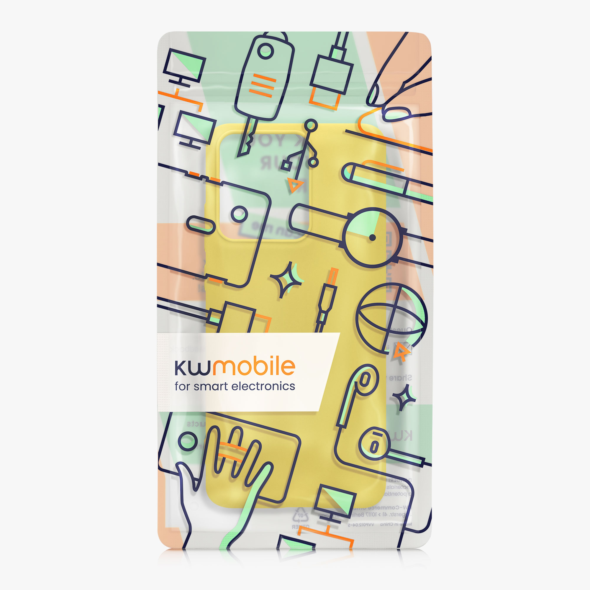 Kryt na mobil Motorola Edge 60 Neo / Edge 50 Neo / ThinkPhone 25 kwmobile TPU zářivá žlutá