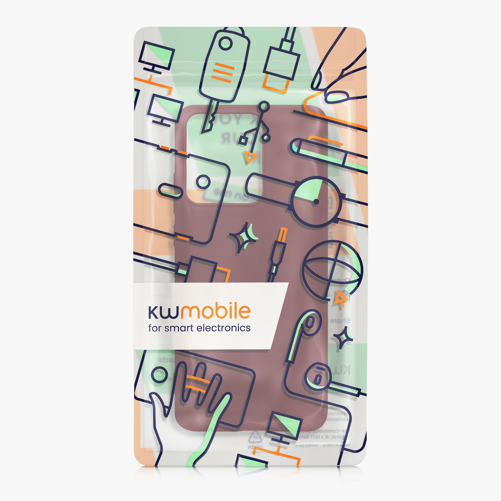 Kryt na mobil Motorola Edge 60 Neo / Edge 50 Neo / ThinkPhone 25 kwmobile TPU bordeaux fialová