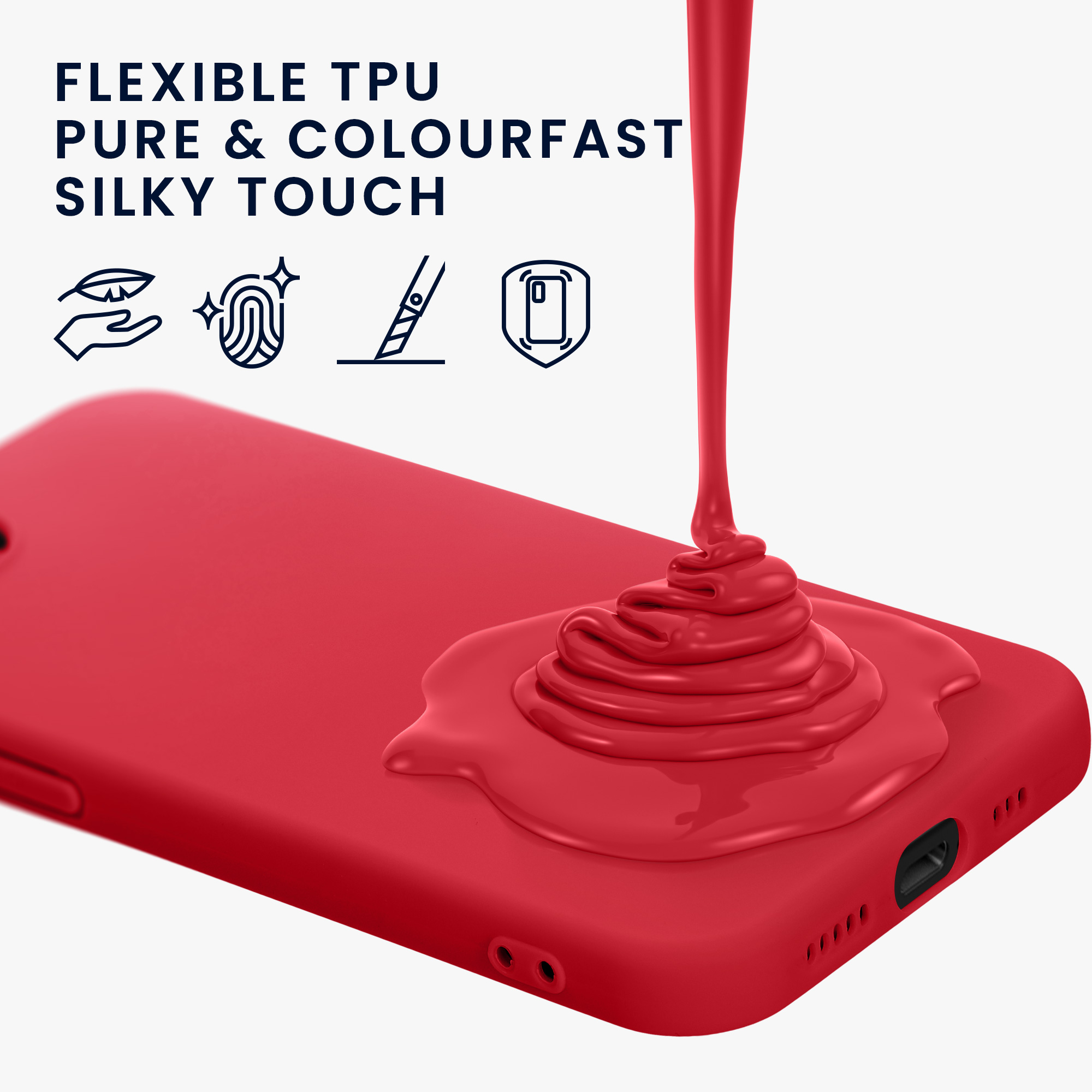 Silikonový kryt kwmobile pro Apple iPhone 17e / iPhone 16e - růžová