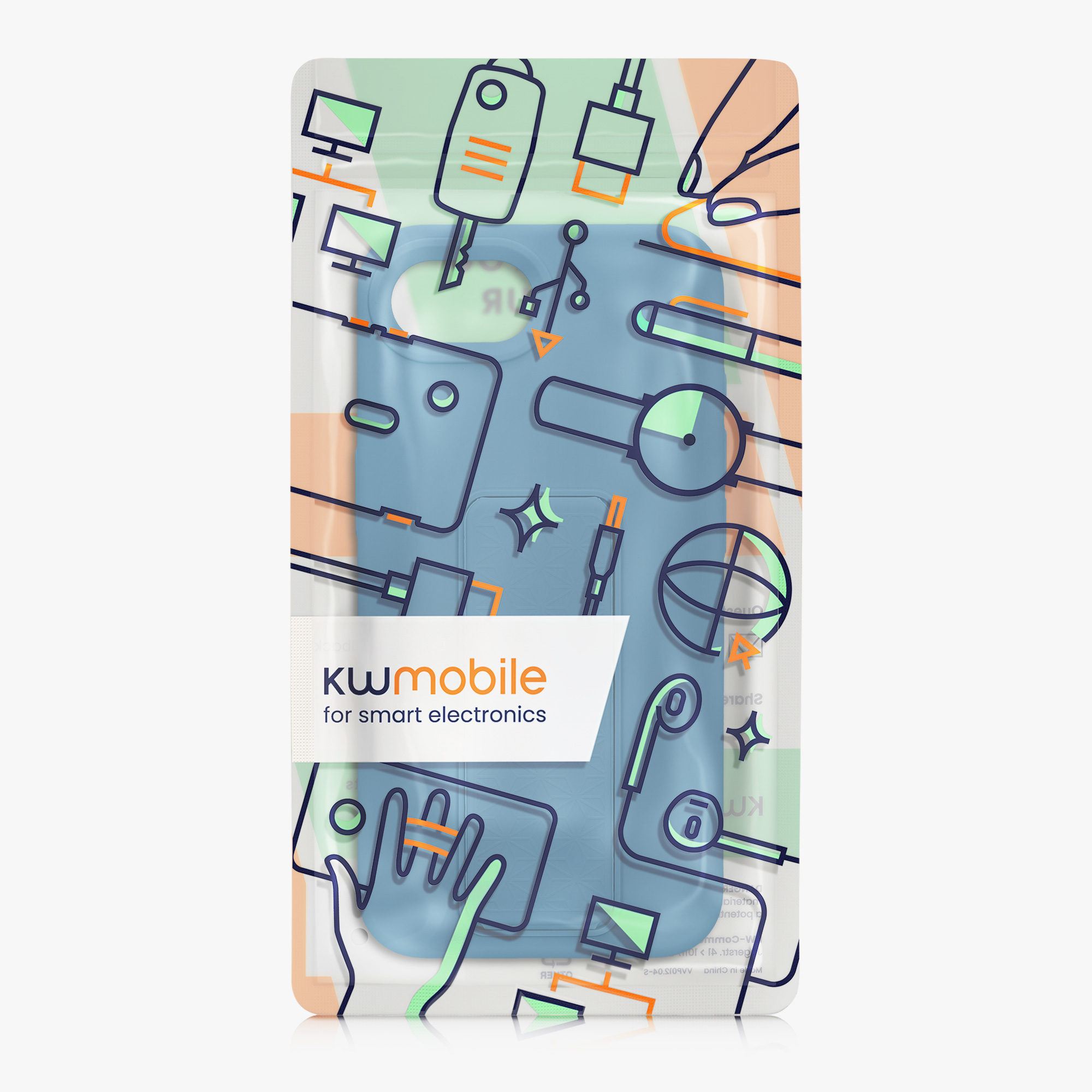 Silikonový kryt Kwmobile pro iPhone 17e / 16e - karibsky modrá