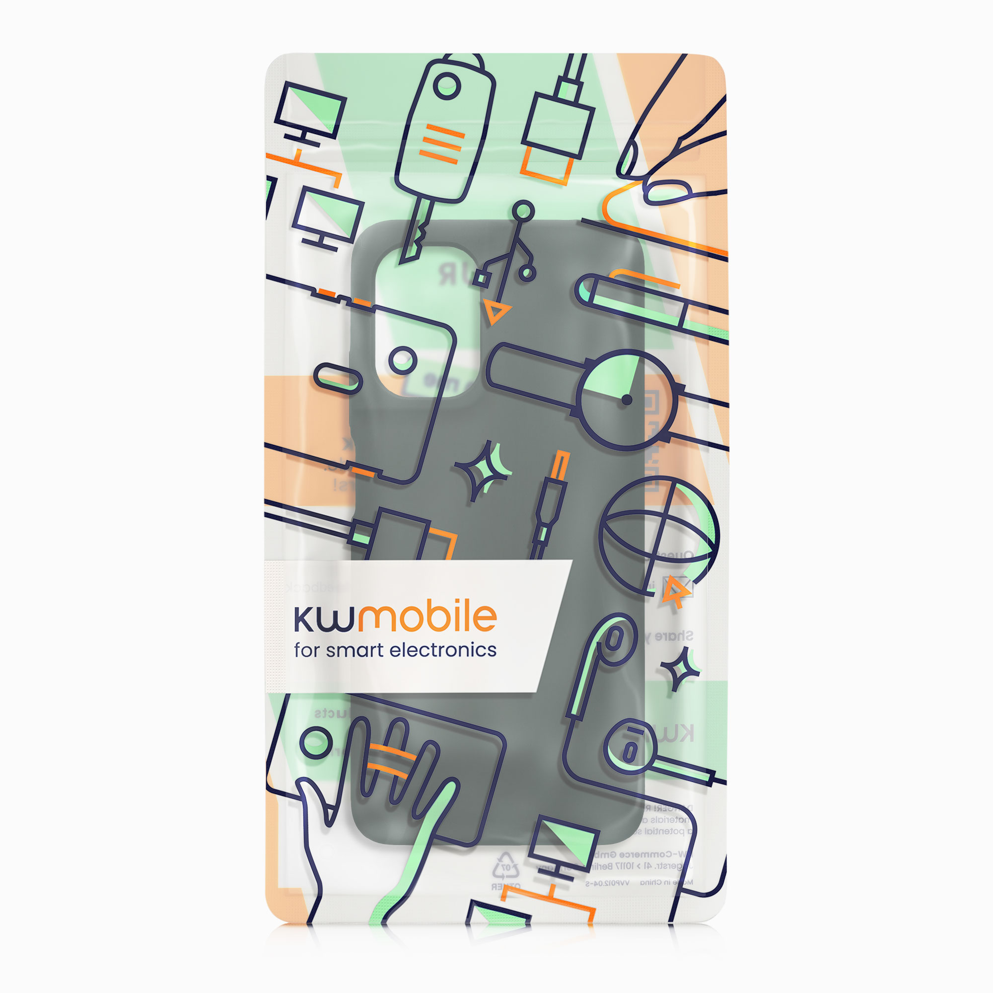 Silikonový kryt kwmobile pro Motorola Moto G05 / Moto E15 - Mechově zelená