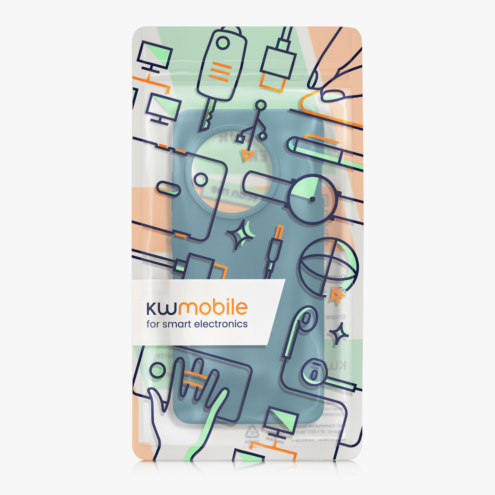 Kryt na mobil OnePlus 13R kwmobile Soft Cover petrolejová