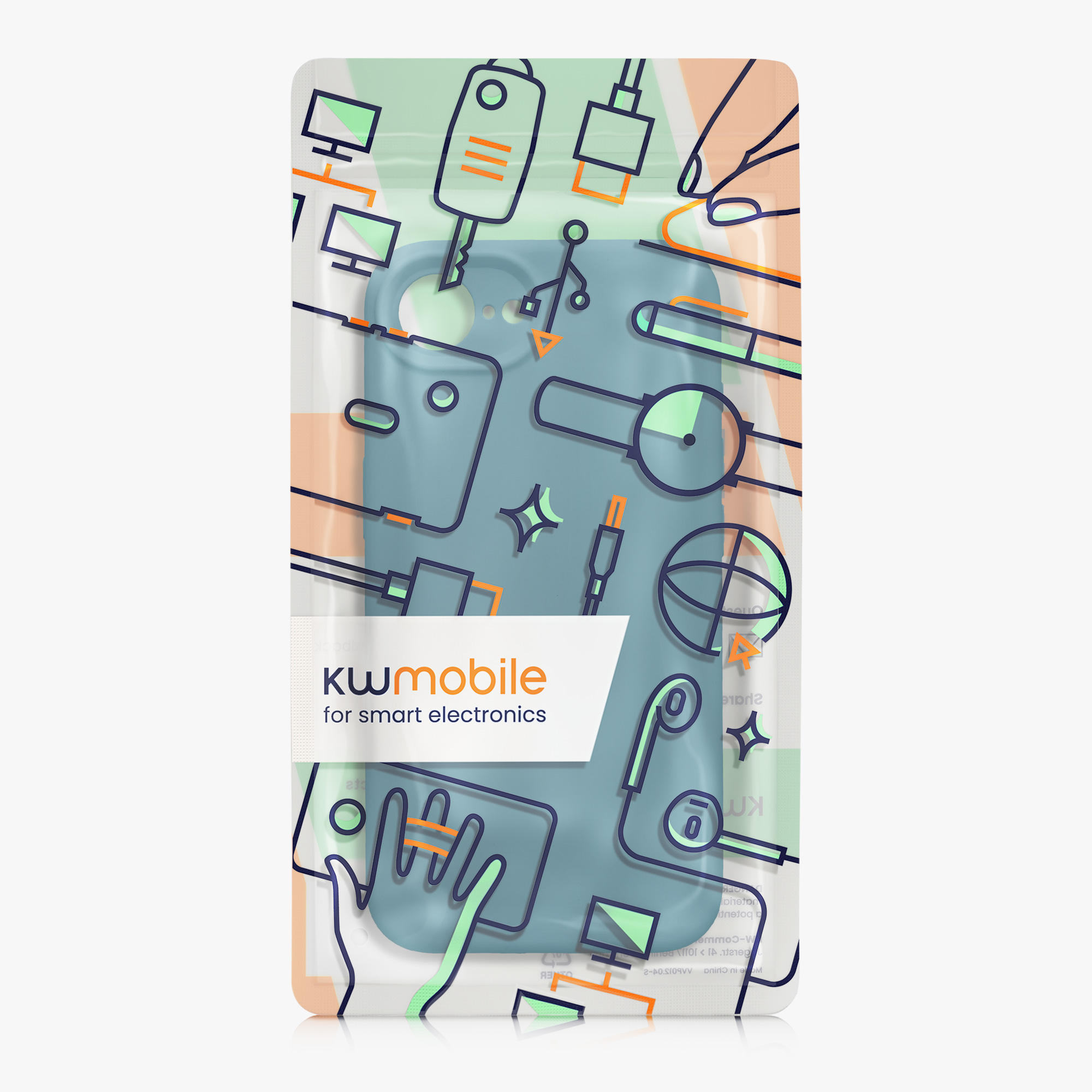 Silikonový kryt Kwmobile pro iPhone 17e / 16e - petrolejová matná