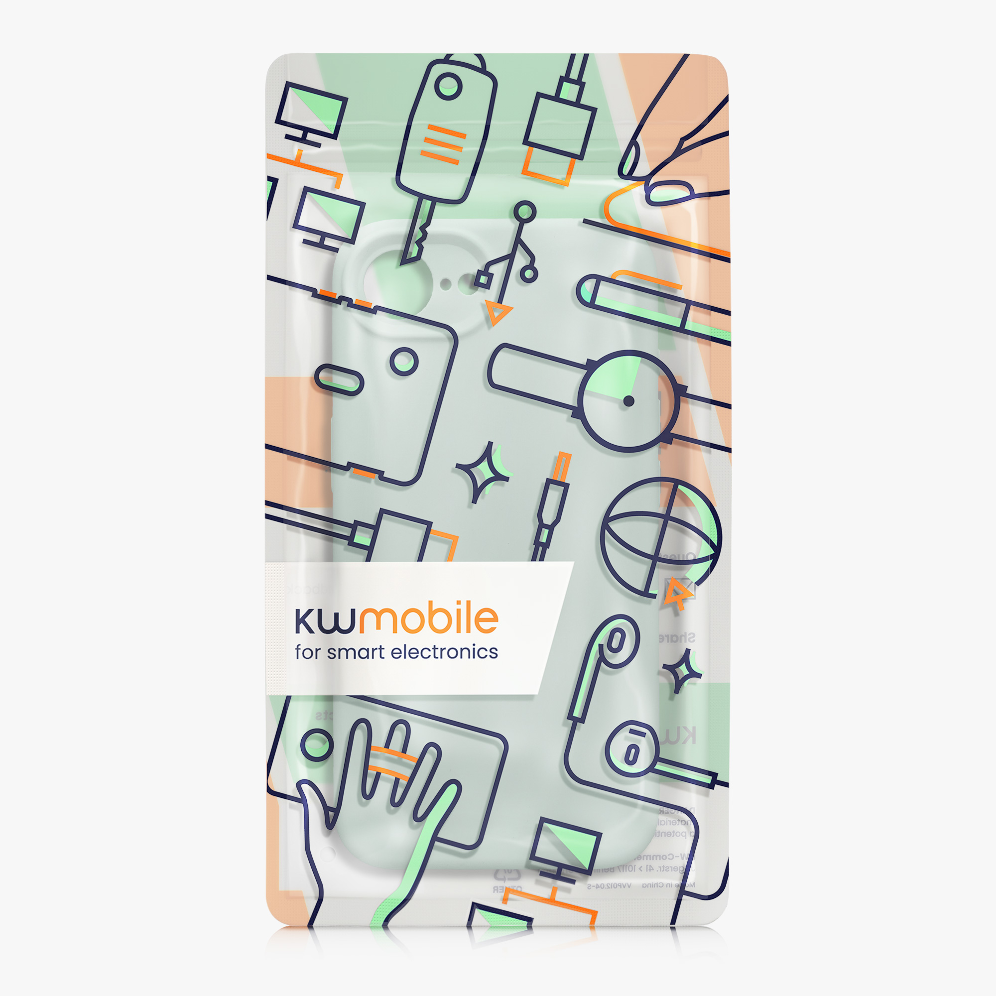 Silikonový kryt Kwmobile pro iPhone 17e / 16e - mátová