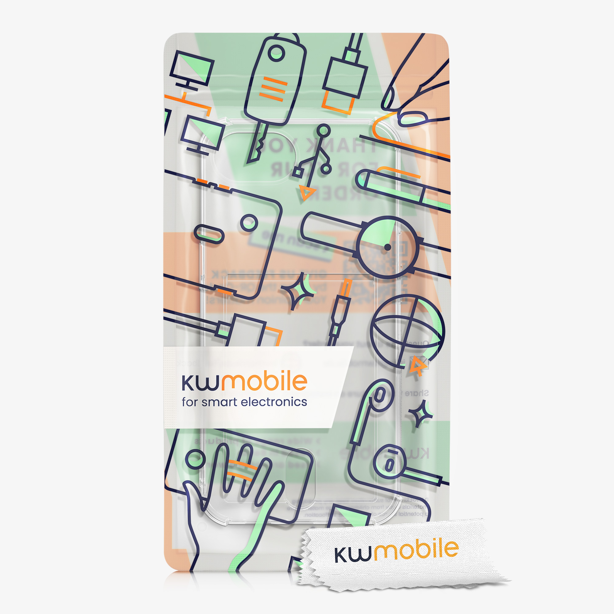 Silikonový kryt kwmobile pro Apple iPhone 17e / iPhone 16e - transparentní