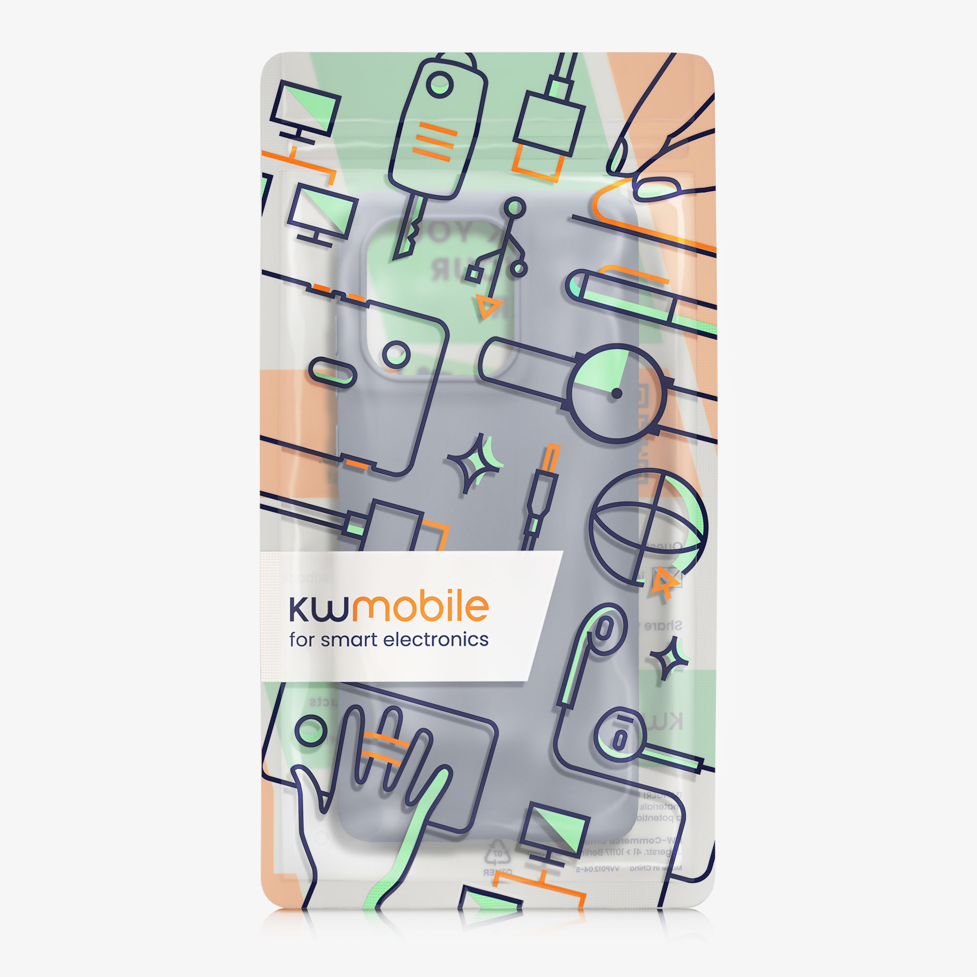 Kryt na mobil Motorola Edge 60 Fusion kwmobile TPU matná levandulová šedá