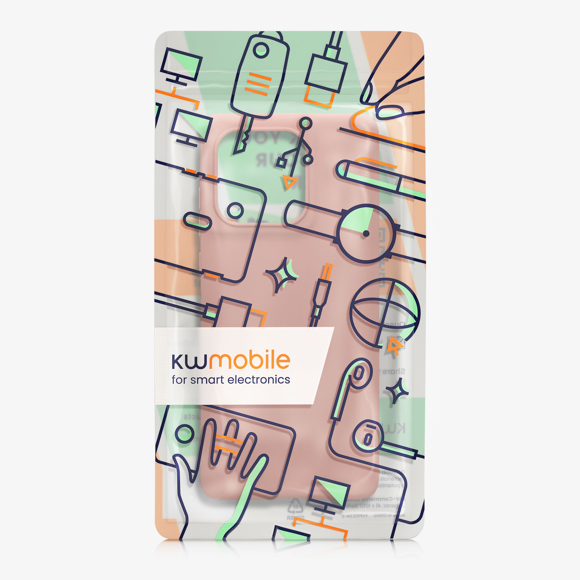 Kryt na mobil Motorola Edge 60 Fusion kwmobile TPU zimní růžová