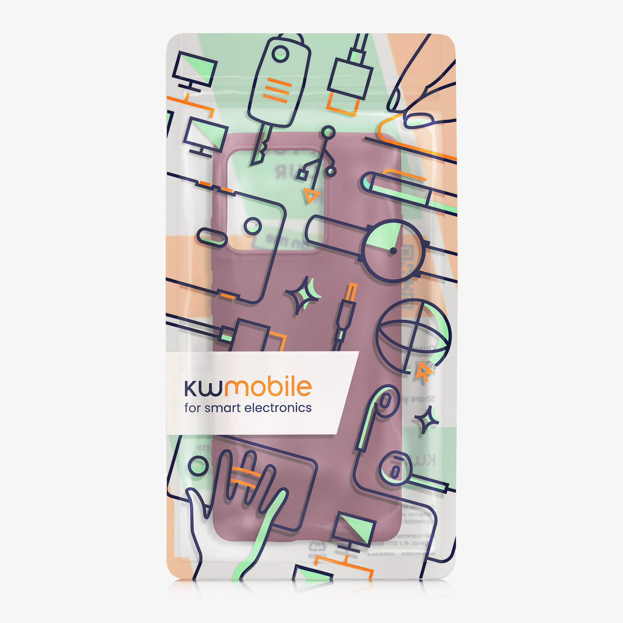 Kryt na mobil Motorola Edge 60 Pro kwmobile TPU purpurová magenta