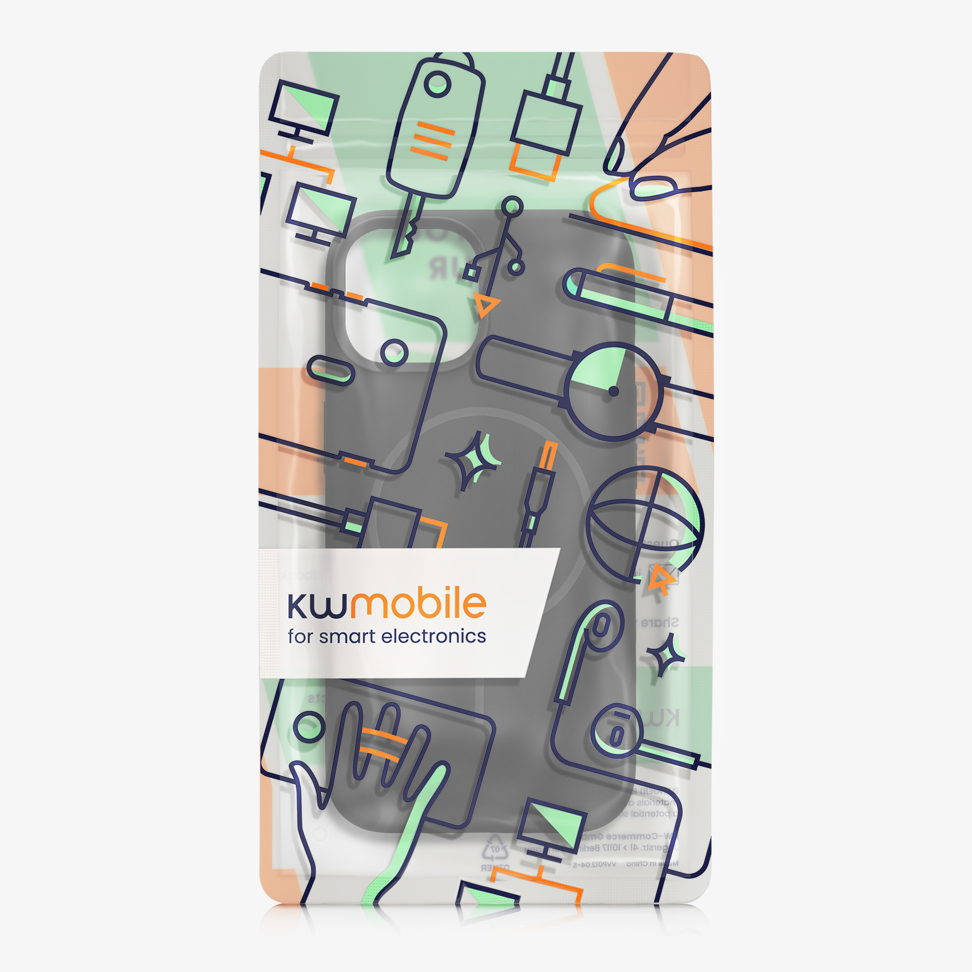 Kryt kwmobile MagSafe iPhone 15 černá