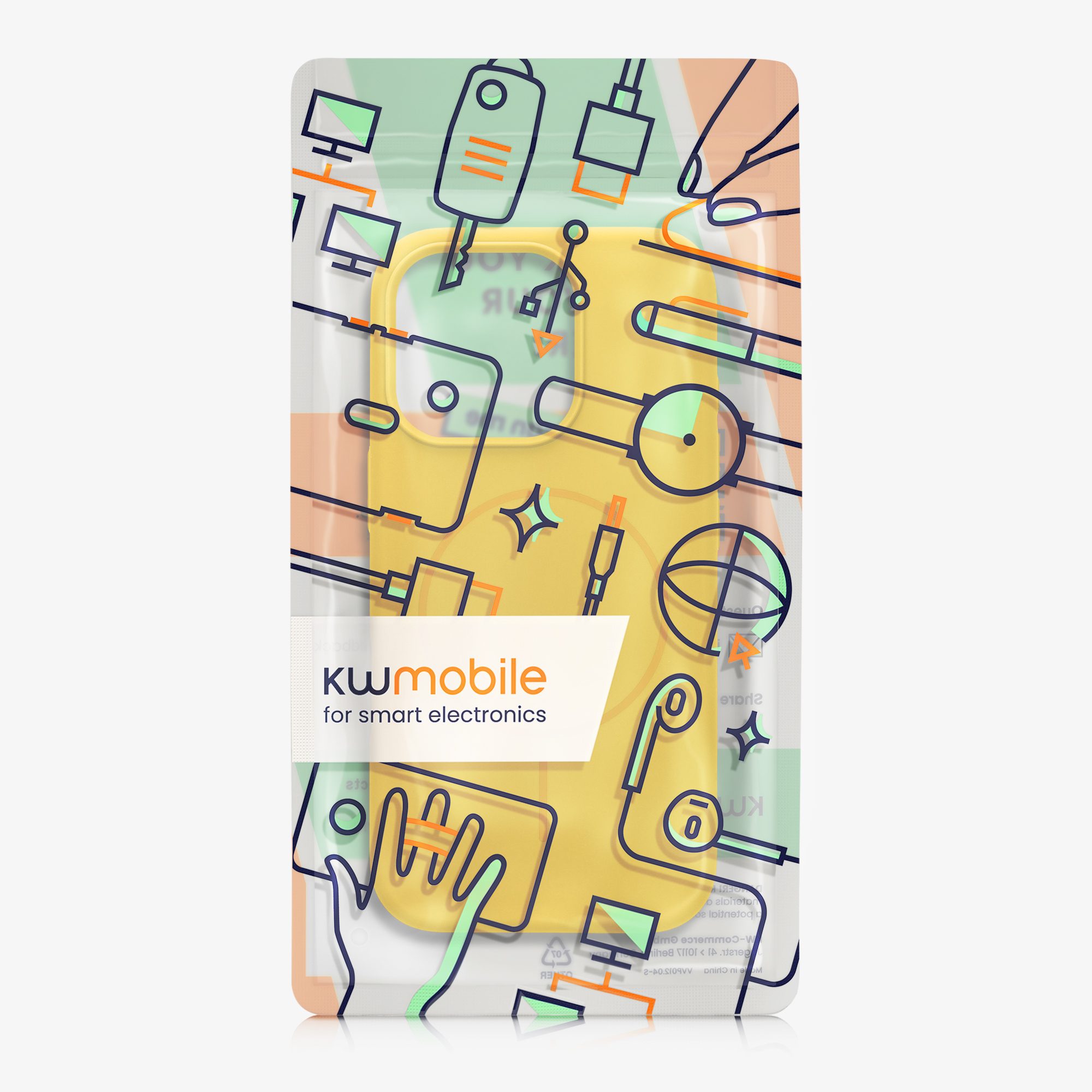 Magnetický kryt na mobil MagSafe Apple iPhone 16 Pro kwmobile - žlutá