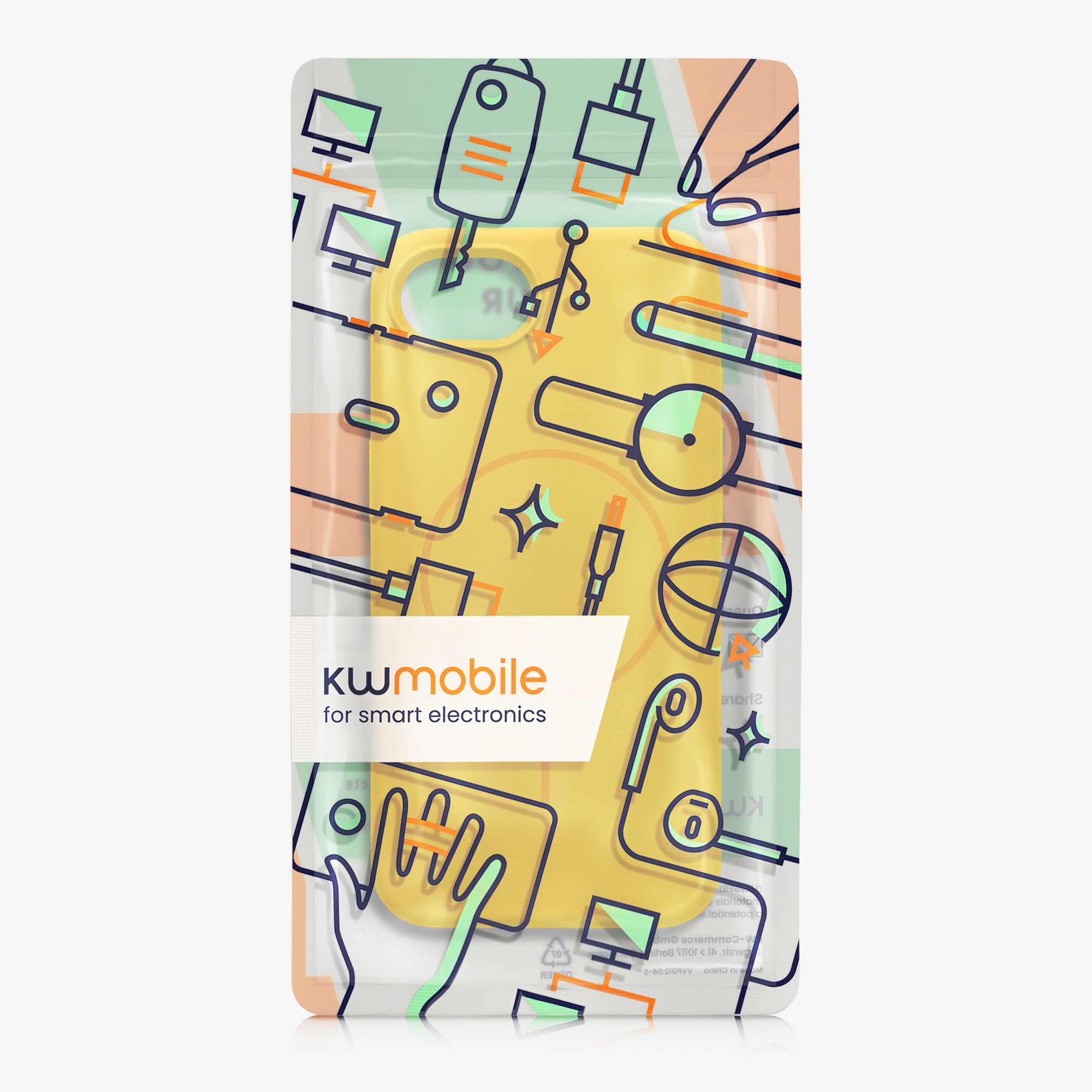 Silikonový kryt kwmobile pro Apple iPhone 17e / iPhone 16e - žlutá