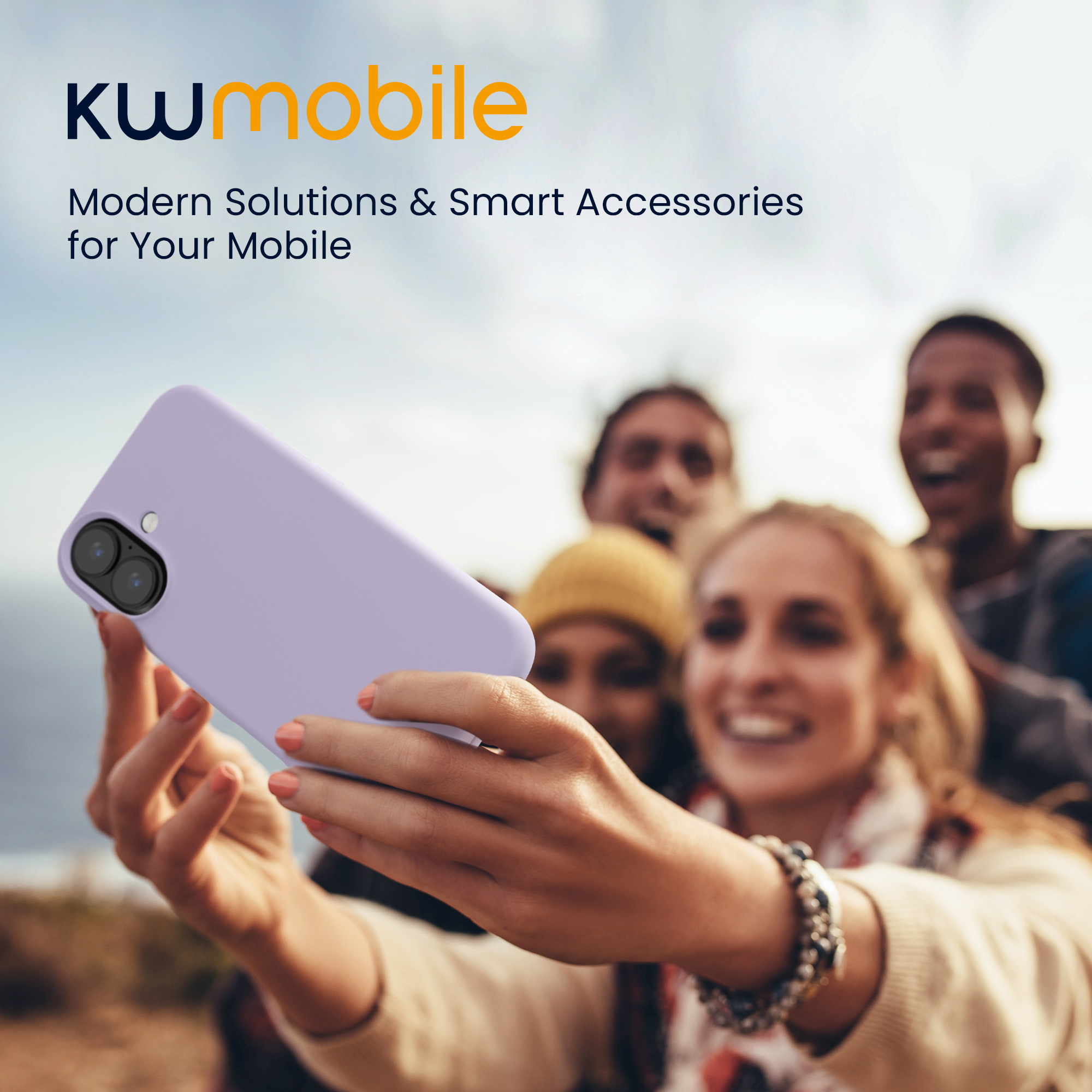Silikonový kryt Kwmobile pro iPhone 17 - levandulová
