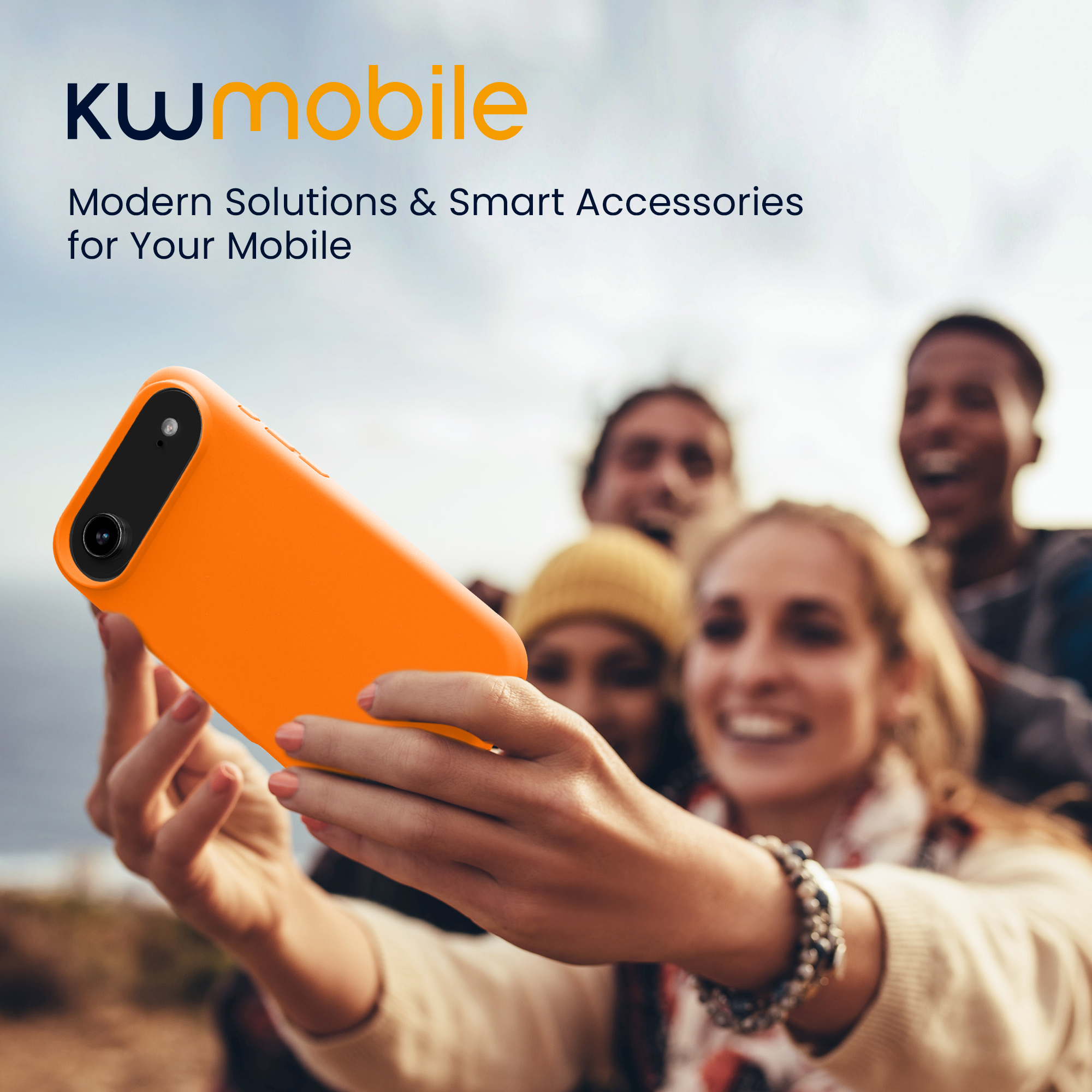 kwmobile TPU silikonový kryt pro Apple iPhone Air, měkký povrch, ovocně oranžová