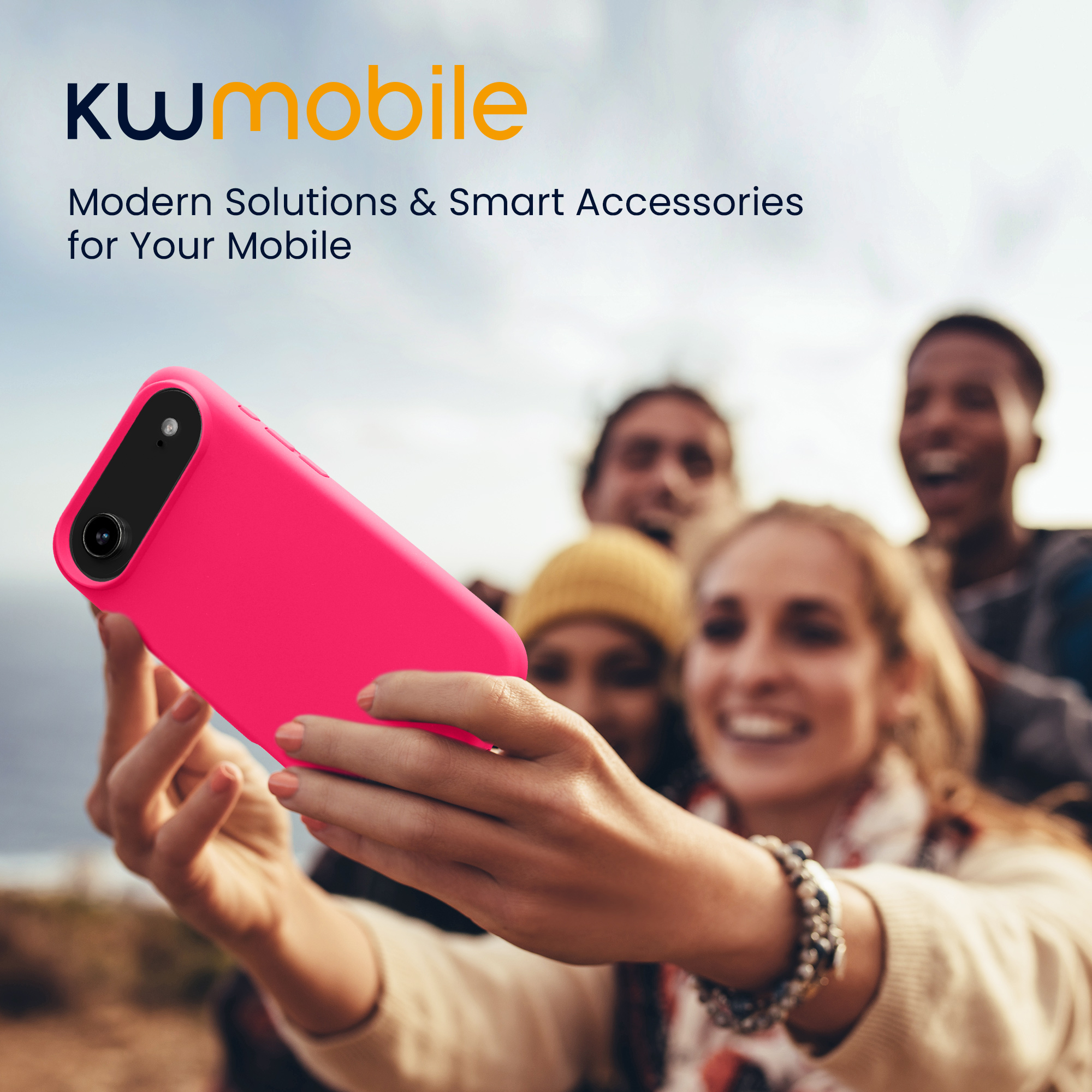 kwmobile TPU silikonový kryt pro Apple iPhone Air, měkký povrch, neonově růžová
