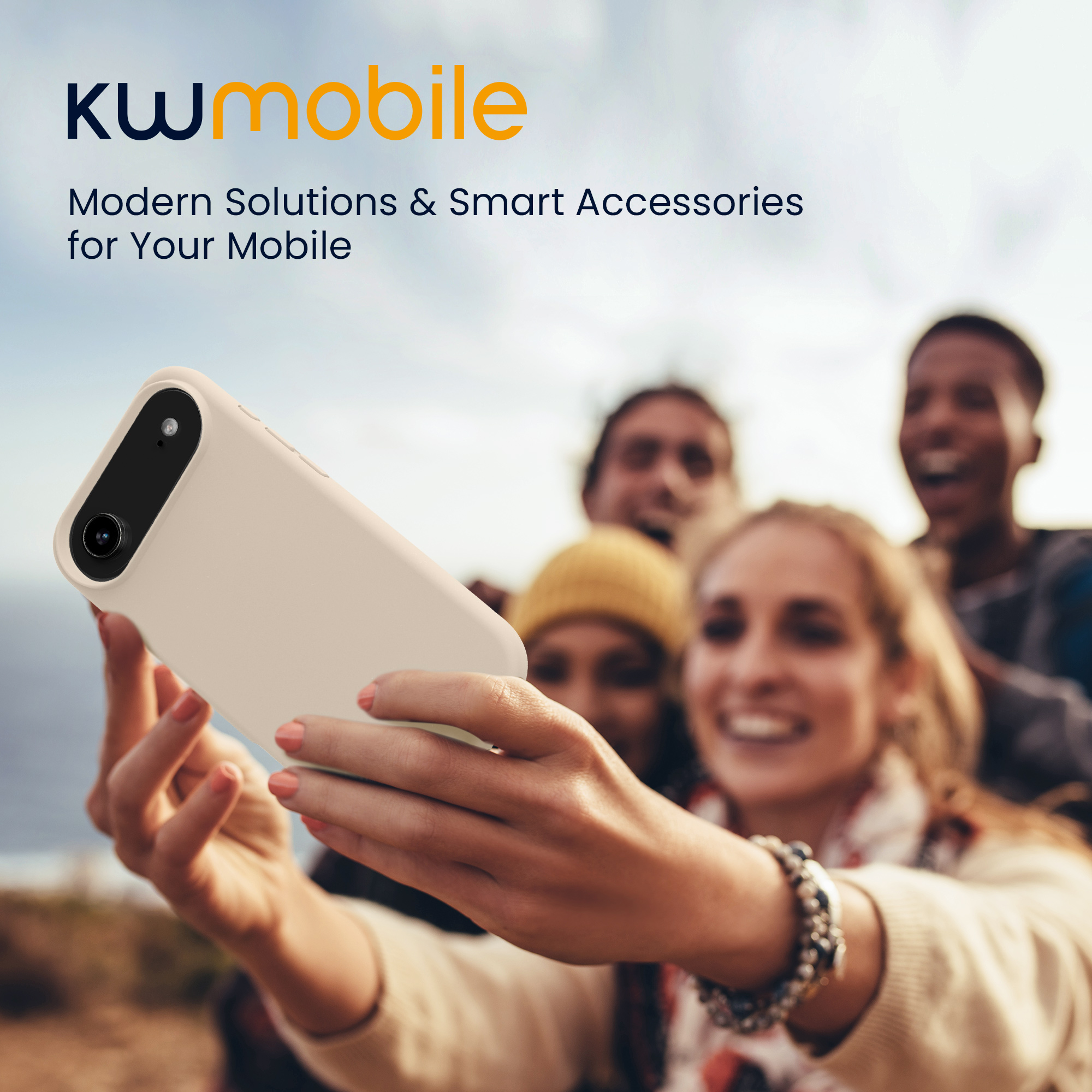 kwmobile TPU silikonový kryt pro Apple iPhone Air, měkký povrch, krémová