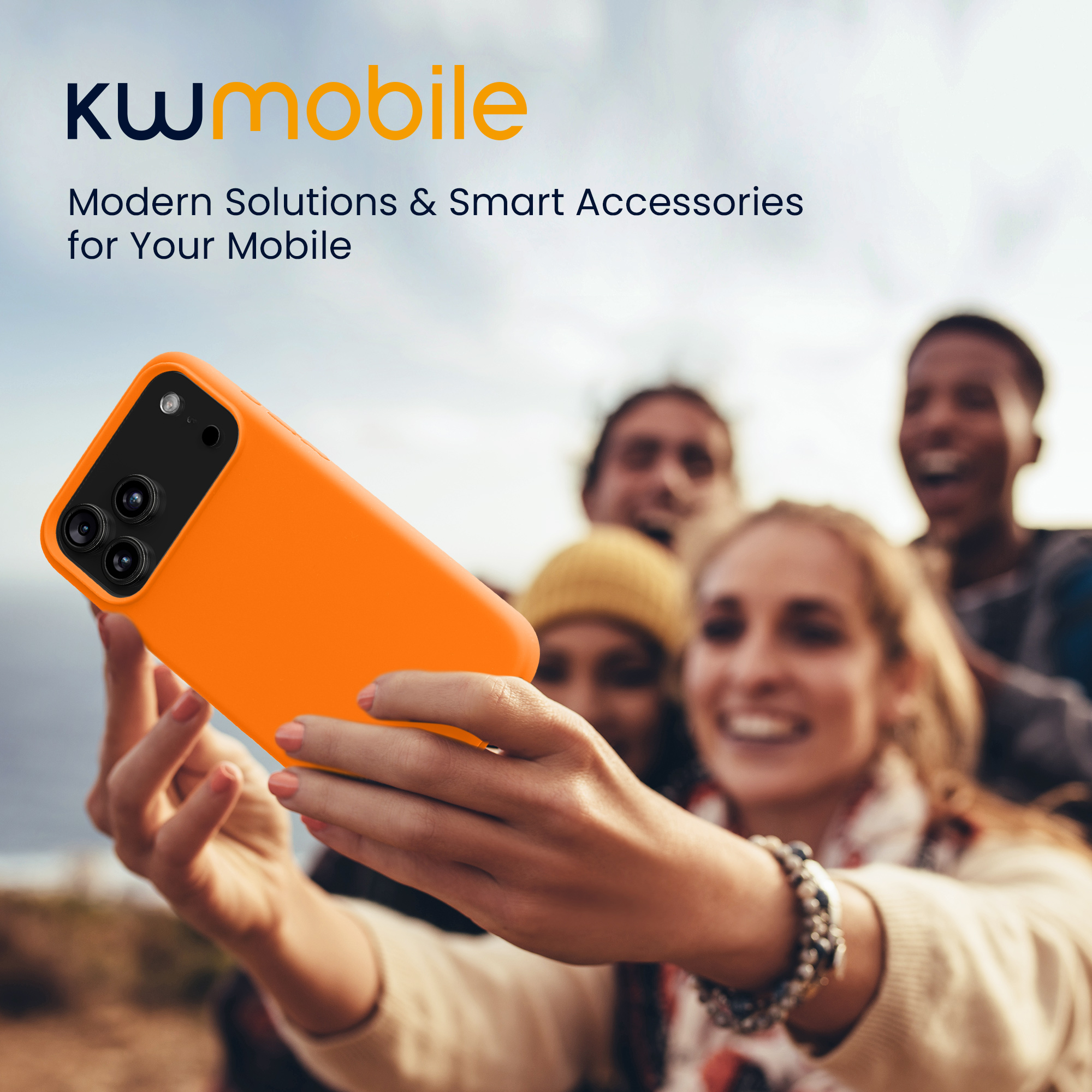 Silikonový kryt Kwmobile pro iPhone 17 Pro - fruity orange
