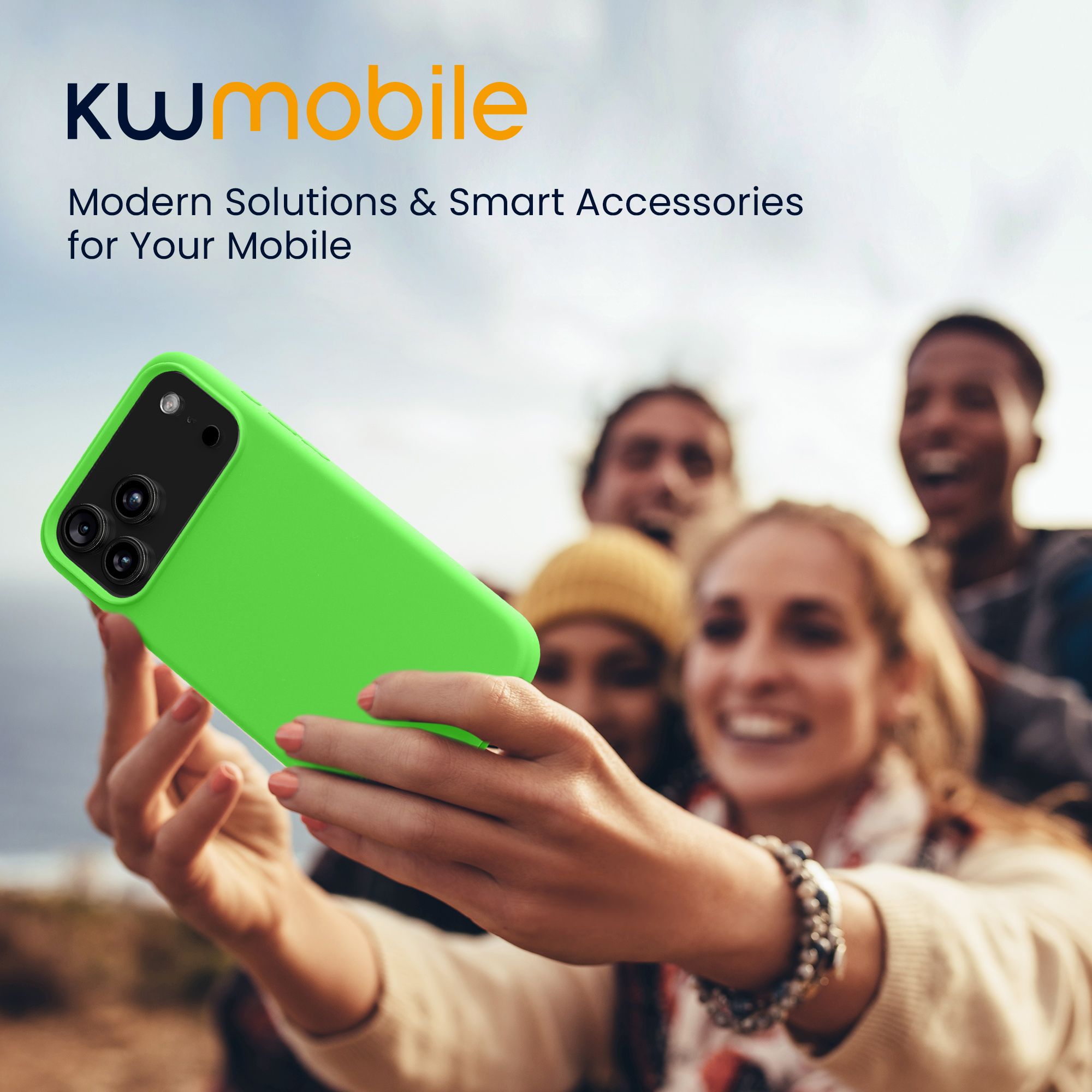 Silikonový kryt Kwmobile pro iPhone 17 Pro - limetkově zelená