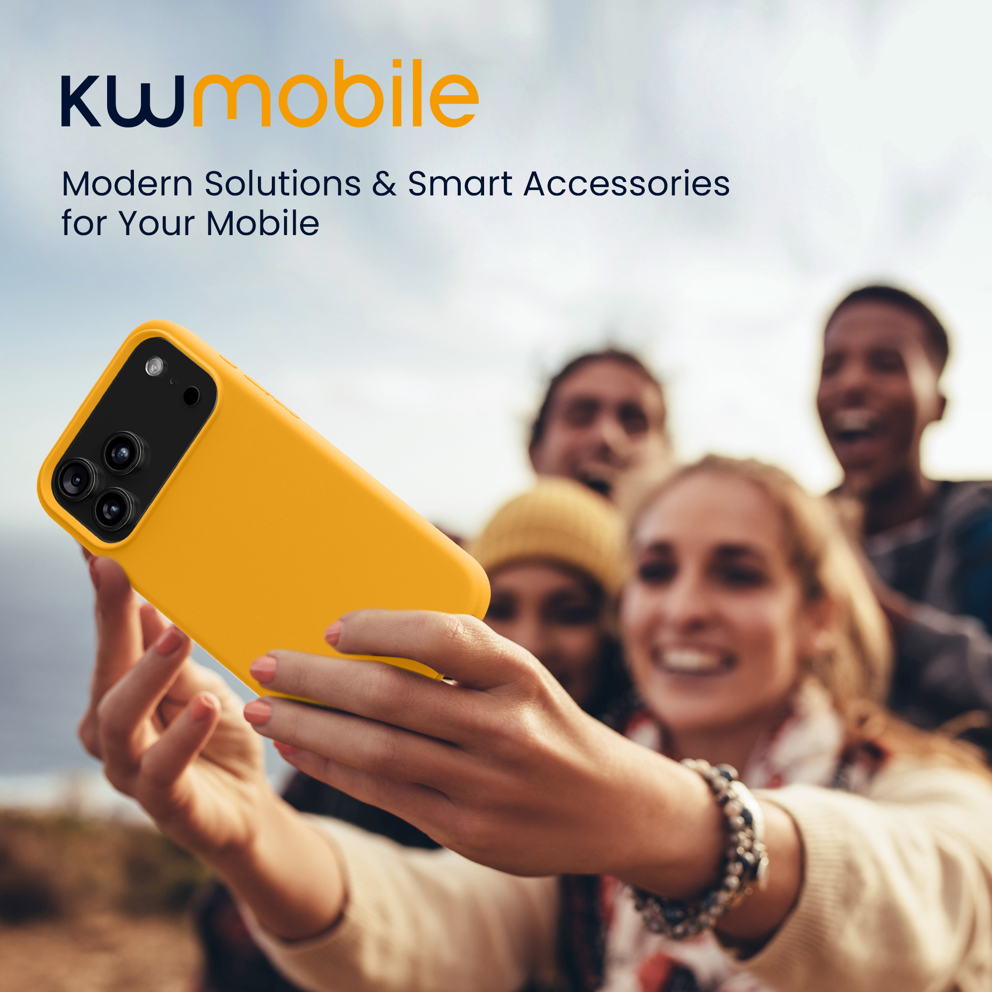 Silikonový kryt Kwmobile pro iPhone 17 Pro - mango