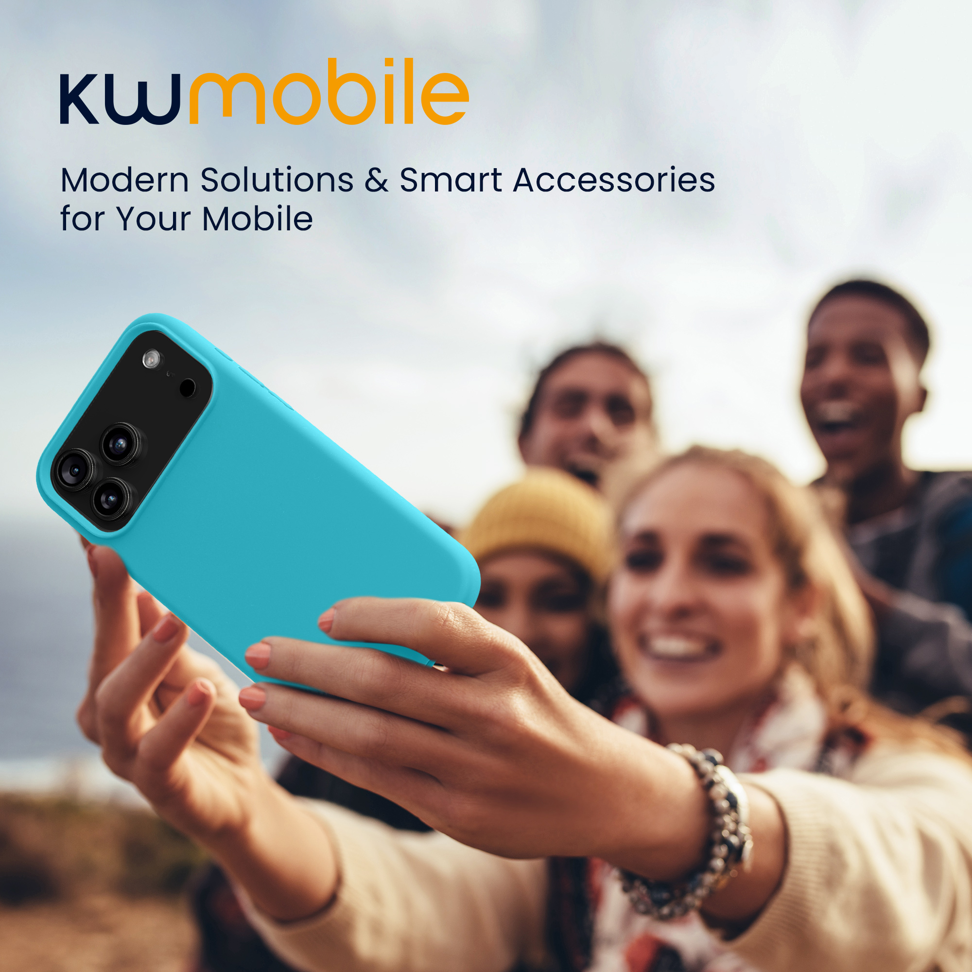 Silikonový kryt Kwmobile pro iPhone 17 Pro - ledově modrá