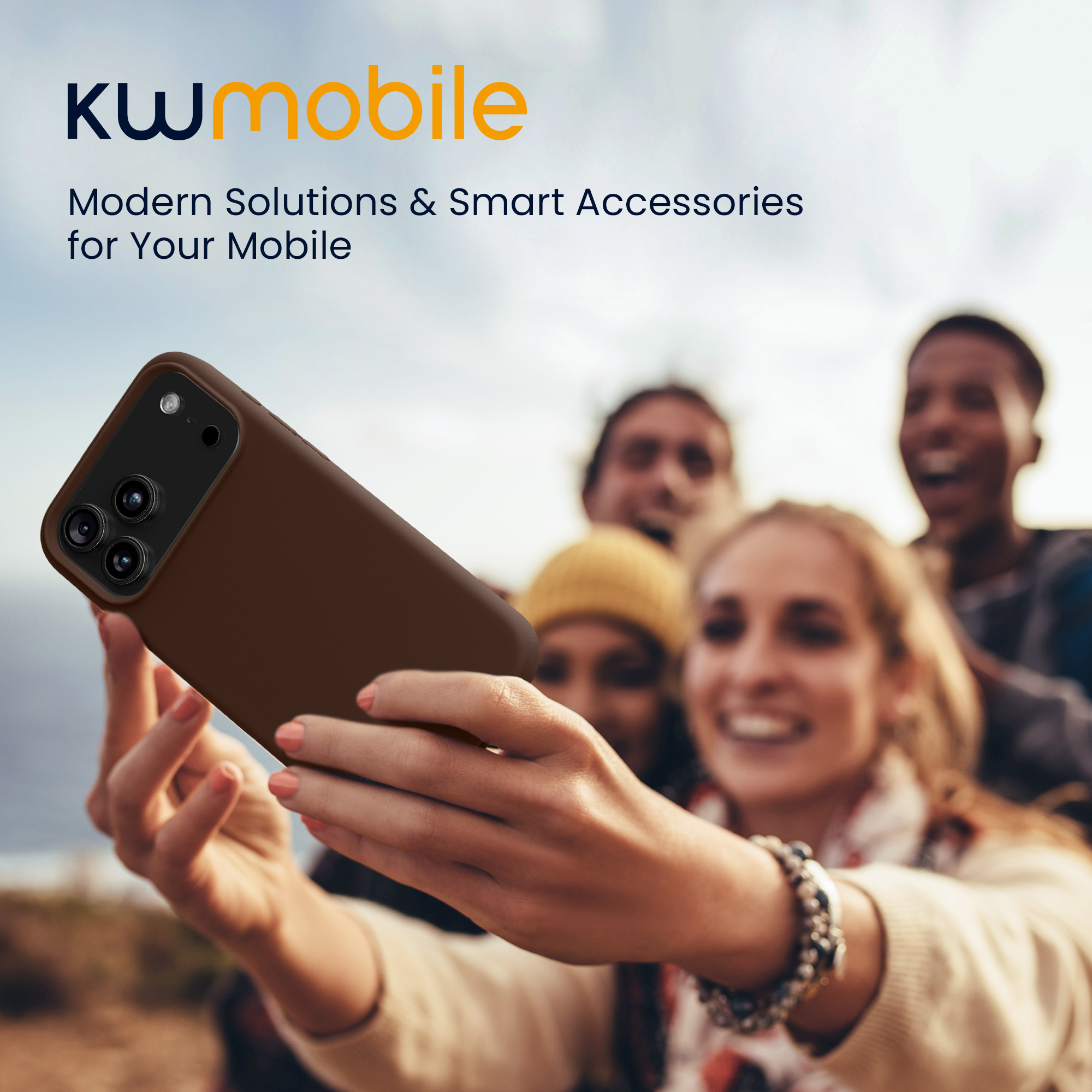 Silikonový kryt Kwmobile pro iPhone 17 Pro - čokoládová