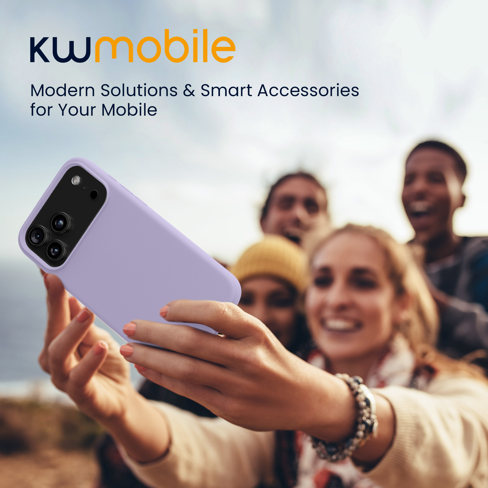 Silikonový kryt Kwmobile pro iPhone 17 Pro Max - levandulová