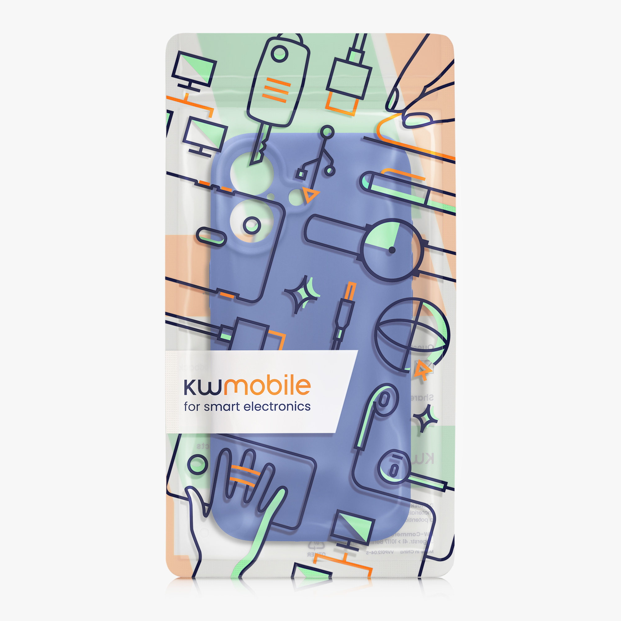 Silikonový kryt Kwmobile pro iPhone 17 - baltsky modrá