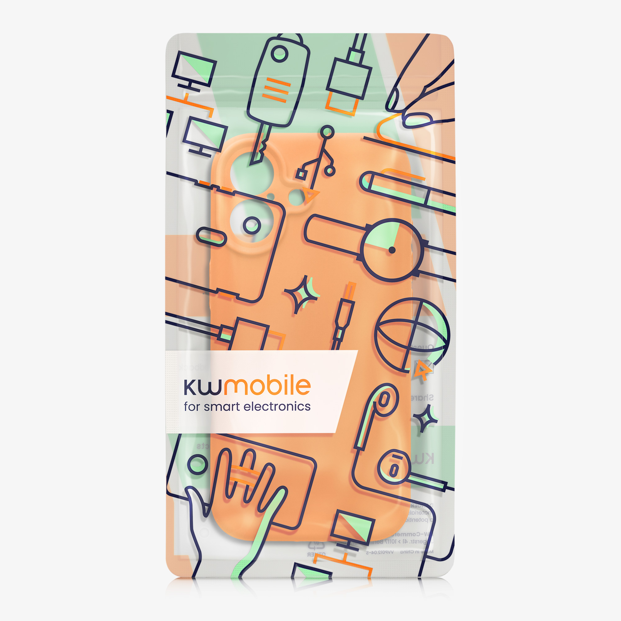 Silikonový kryt Kwmobile pro iPhone 17 - fruity orange