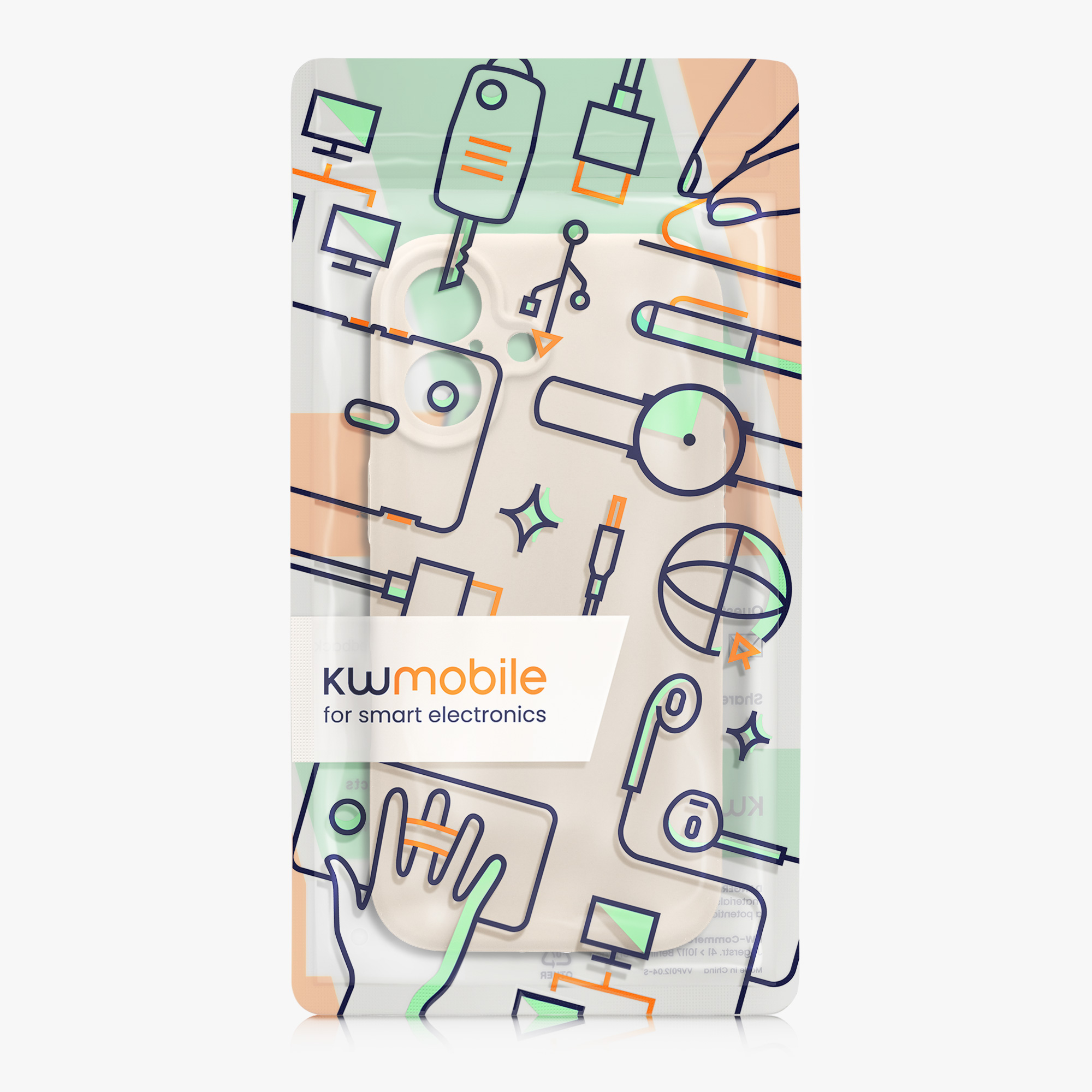 Silikonový kryt Kwmobile pro iPhone 17 - krémová