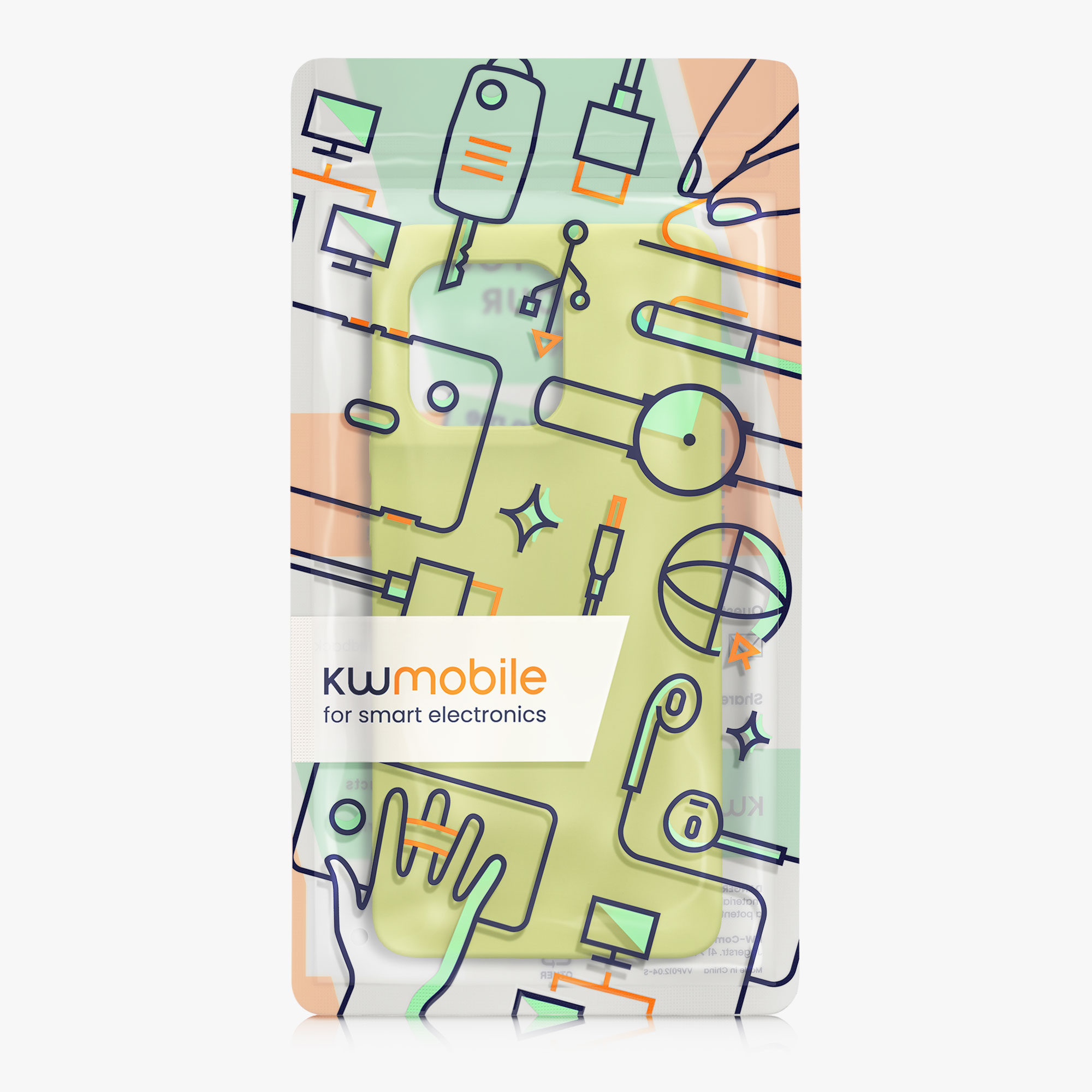 Kwmobile Silikonový kryt Motorola Moto G86 5G matcha zelená