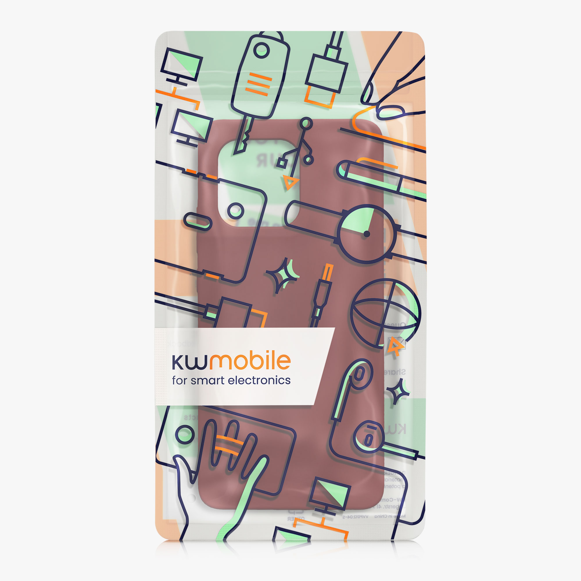 Kwmobile Silikonový kryt Motorola Moto G86 5G rebarborově červená