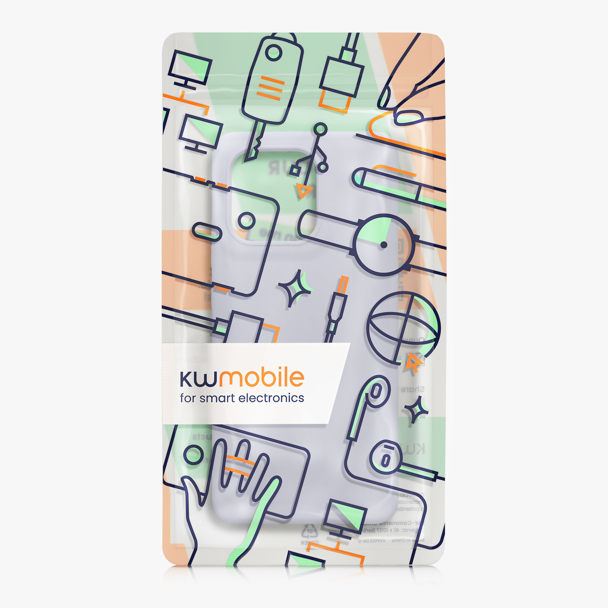Kwmobile Silikonový kryt Motorola Moto G86 Power 5G světle levandulová