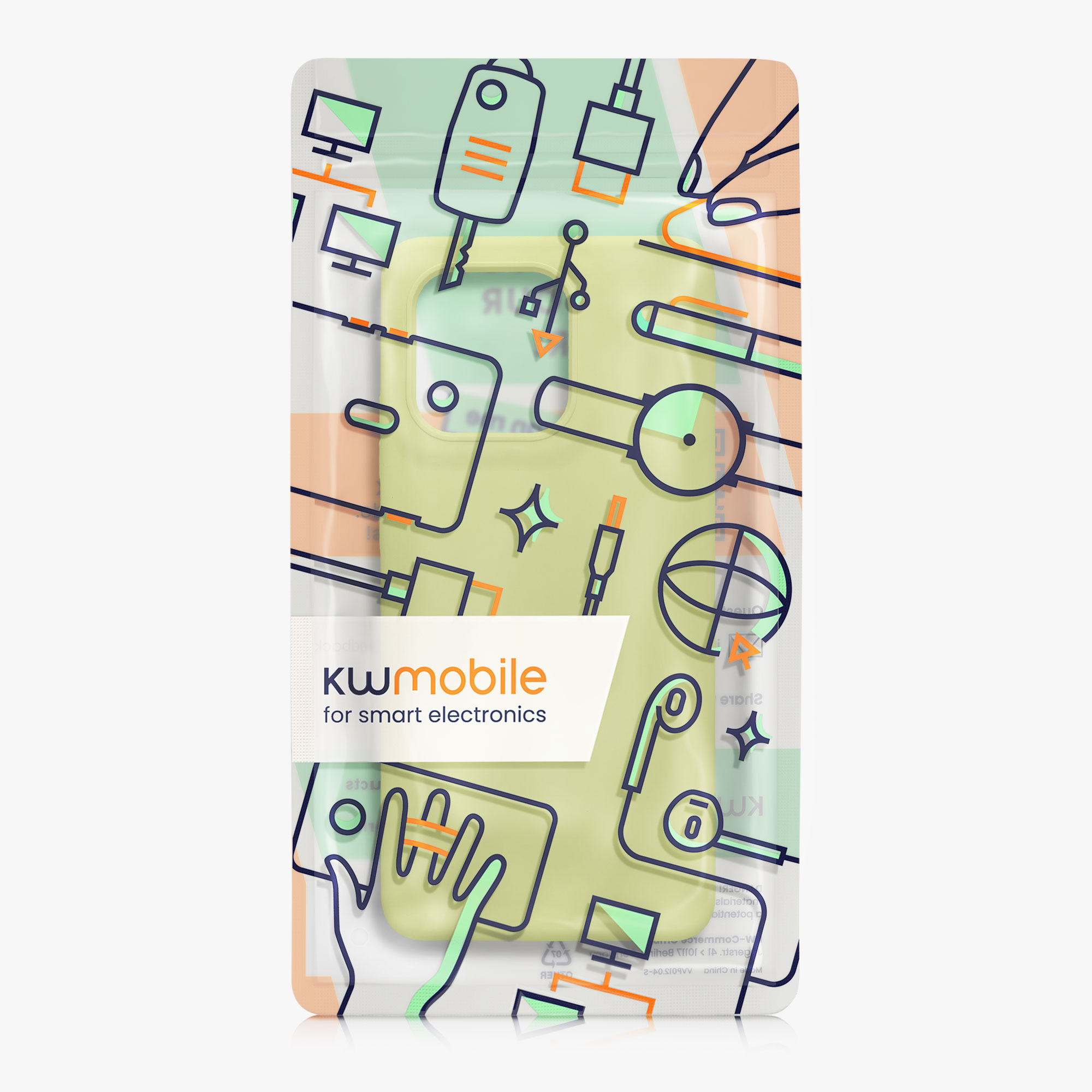 Kwmobile Silikonový kryt Motorola Moto G86 Power 5G matcha zelená