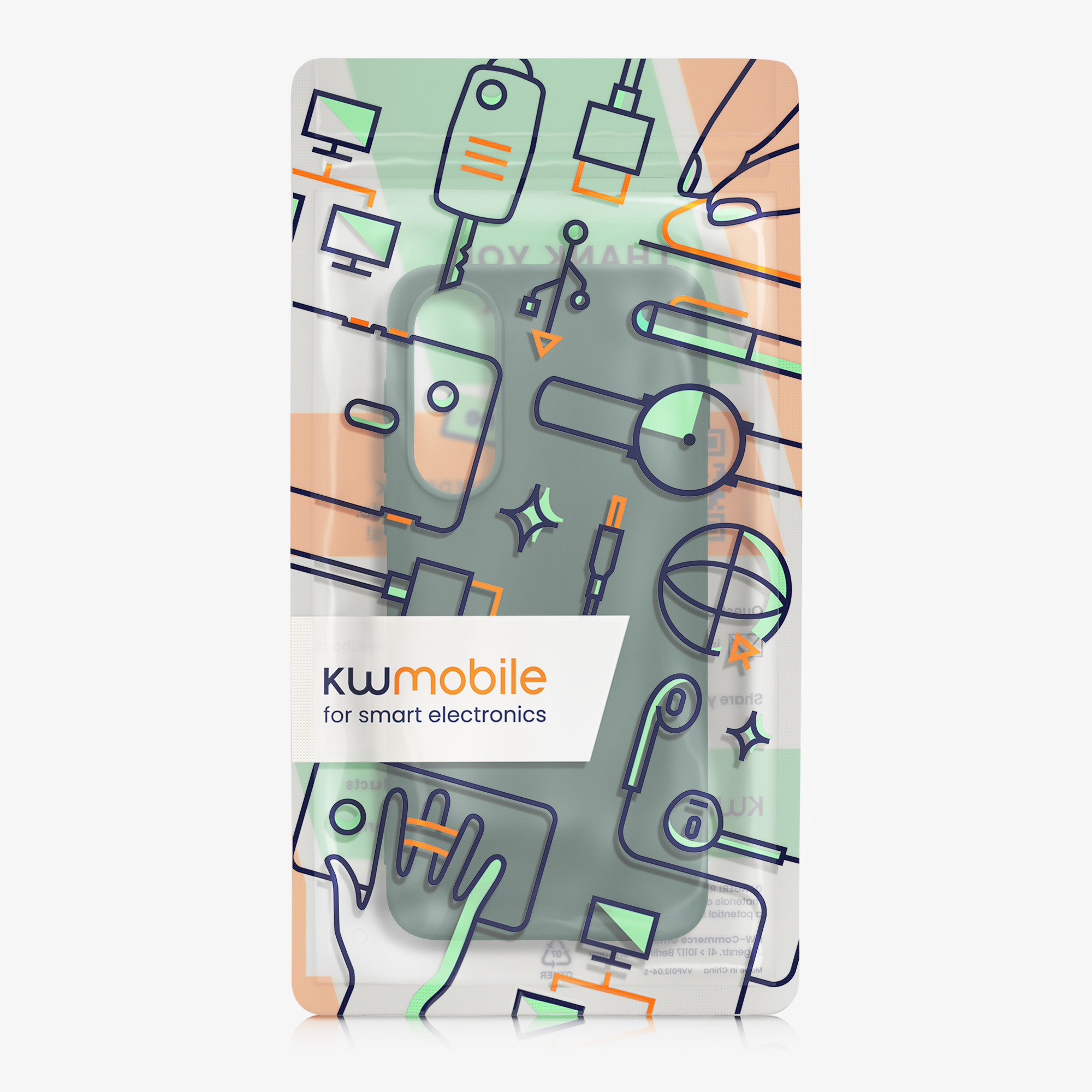 Kryt kwmobile pro OnePlus Nord 5, lesní zelená