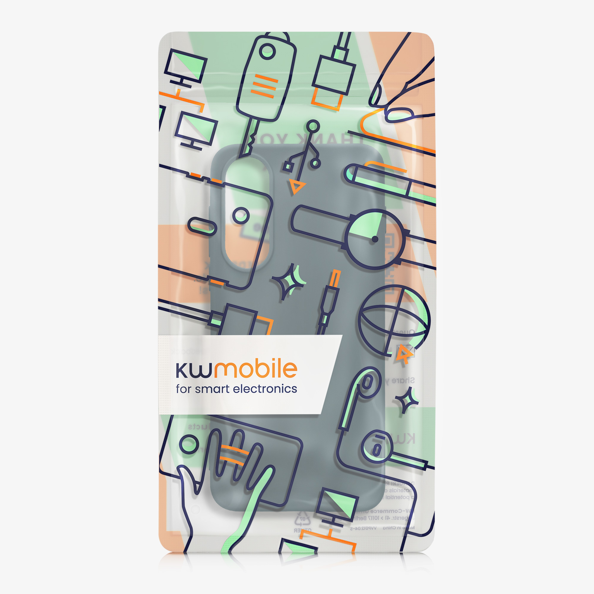 Kryt kwmobile pro OnePlus Nord 5, tmavě šedá